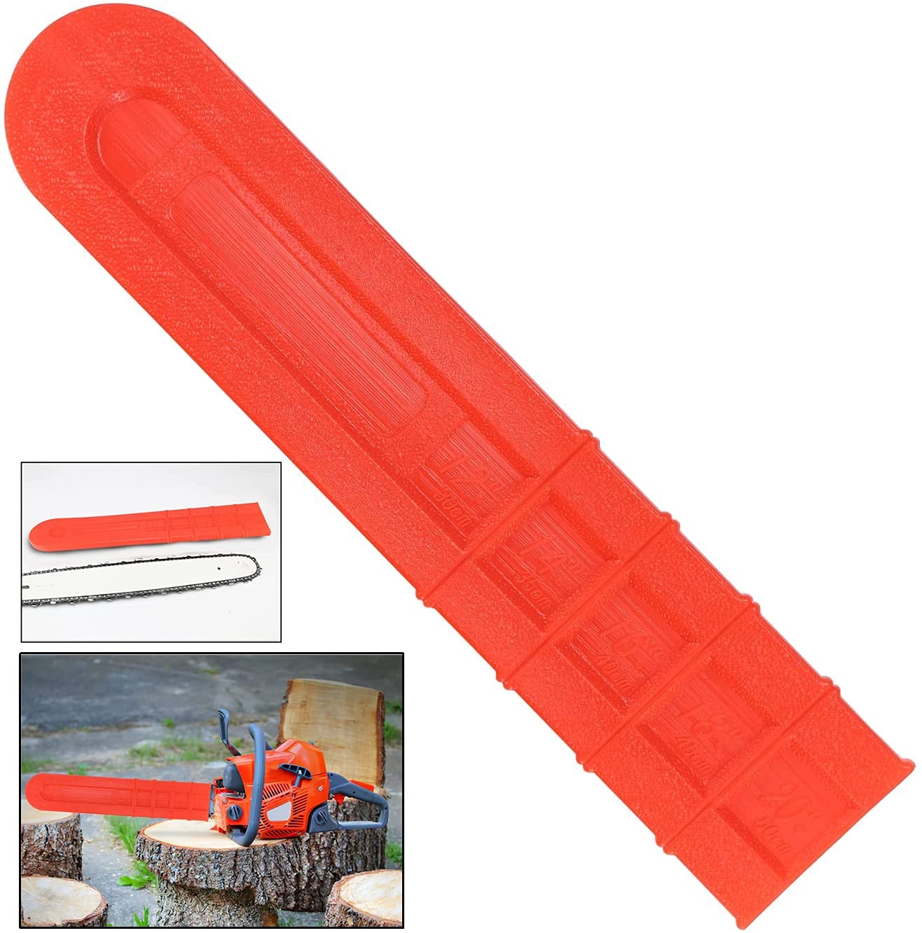 20 Inch Chainsaw Bar Cover Guide Plate Protector - Durable Chain Guard Case for Agriculture & Forestry Supplies (Orange) - Perfect for Chainsaw Storage & Safety Protection