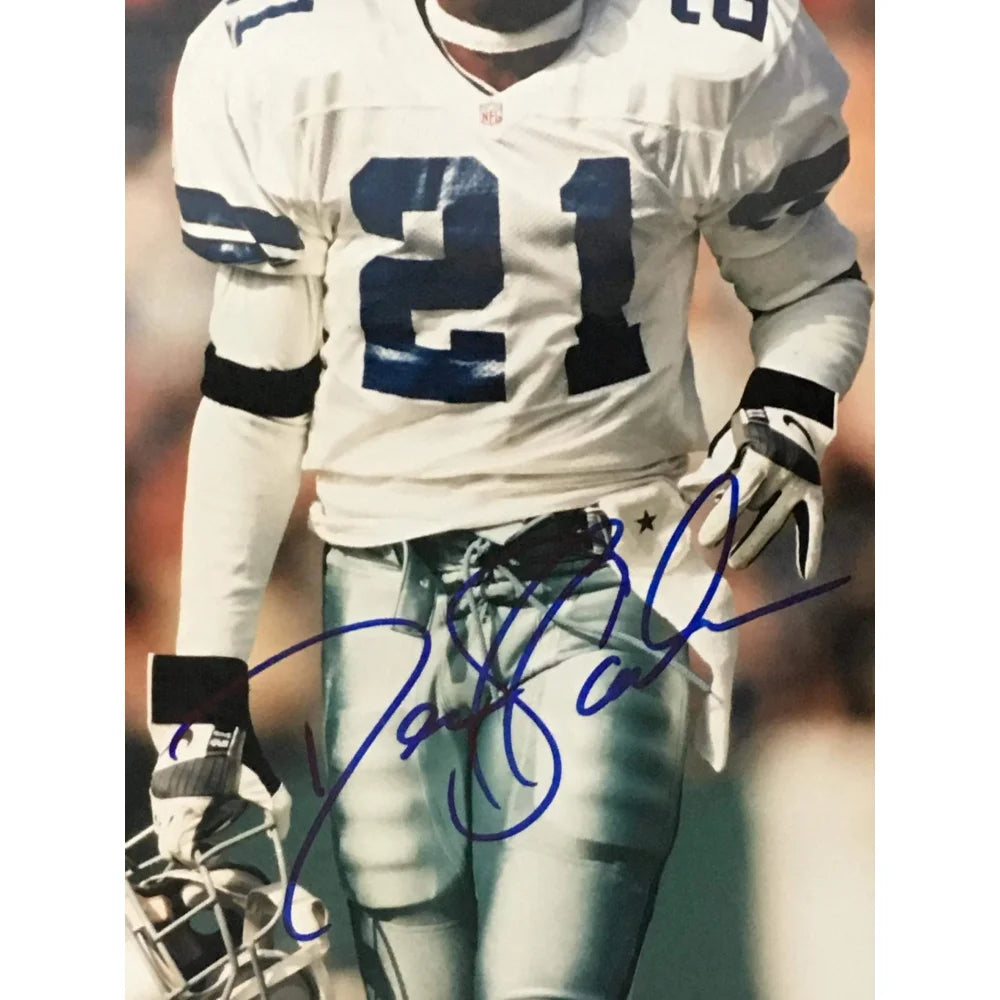 Deion Sanders Autographed 8x10 Photo with JSA COA - Dallas Cowboys #2 - Perfect for Sports Memorabilia Collectors & Man Cave Decor