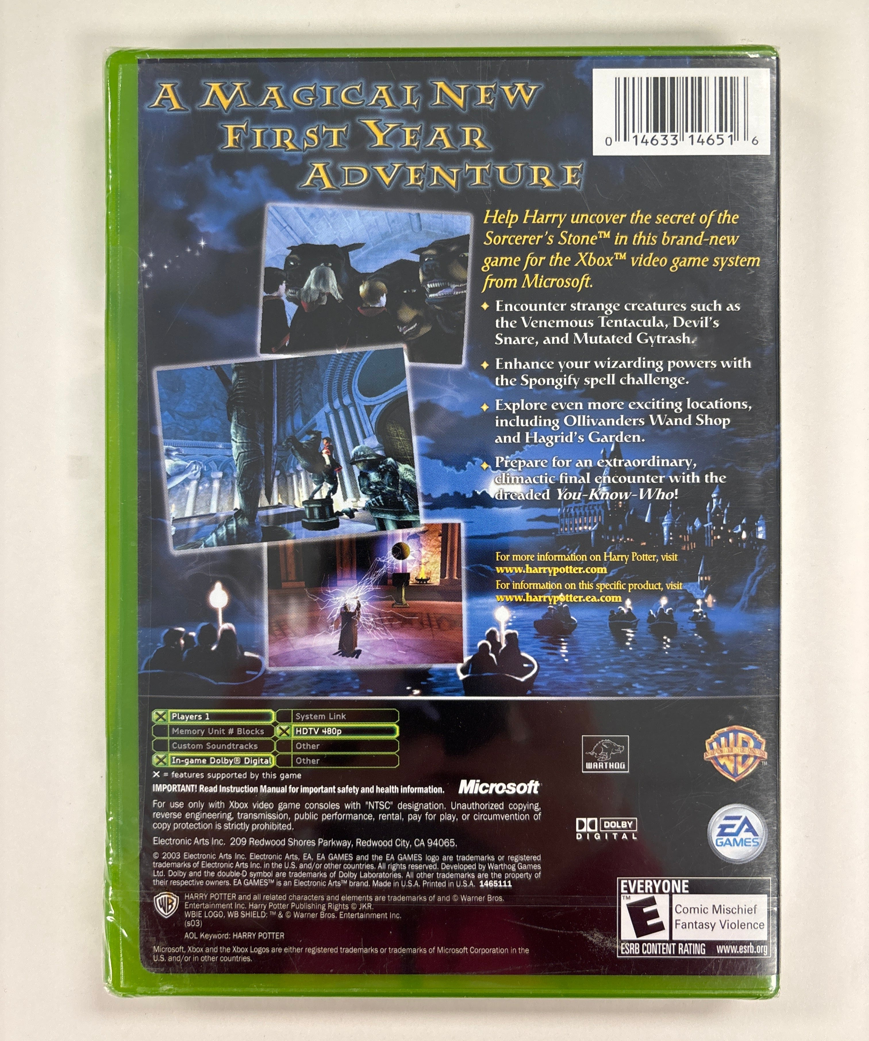 Harry Potter and the Sorcerer's Stone Xbox Game - Brand New Factory Sealed - Perfect for Xbox Gaming & Harry Potter Fans Collection