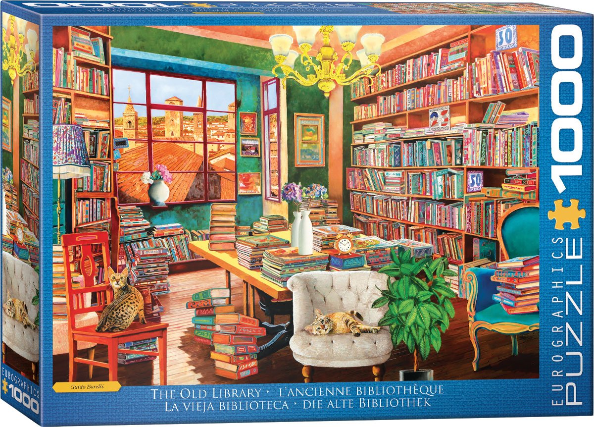 Eurographics 1000-Piece Jigsaw Puzzle - The Old Library | Premium Quality Puzzle for Adults & Teens | Perfect for Family Game Night, Relaxation & Home Decor