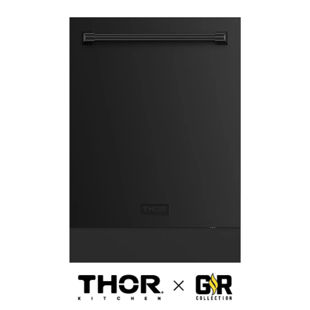 Gordon Ramsay by THOR Kitchen 24 Inch Built-In Dishwasher - Matte Black Finish, Energy Star Certified (DW24X8BA00) - Perfect for Modern Kitchens & Open Concept Homes