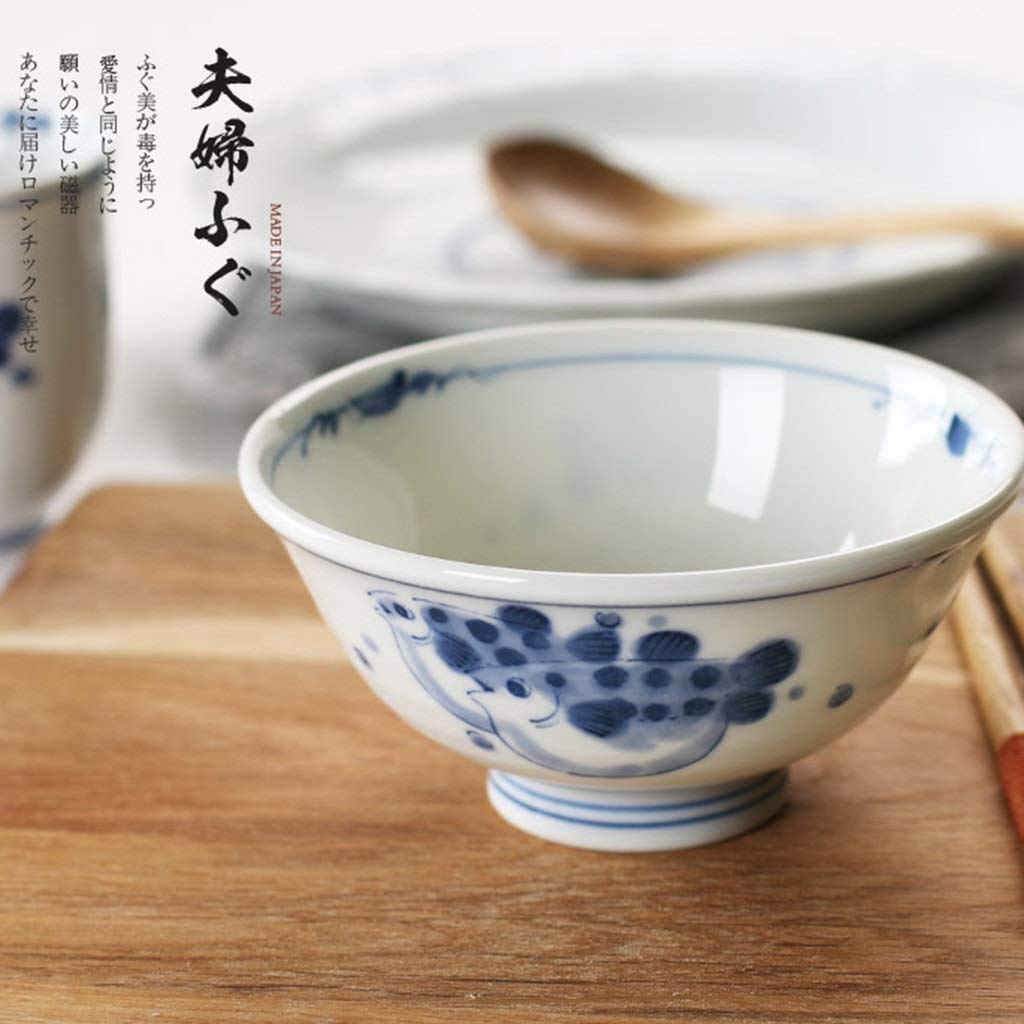 Premium Japanese Ceramic Ramen Bowl - 12oz Large Soup, Cereal, Rice, Fruit & Veggie Bowl - Microwave & Dishwasher Safe for Home, Office & Restaurant Use