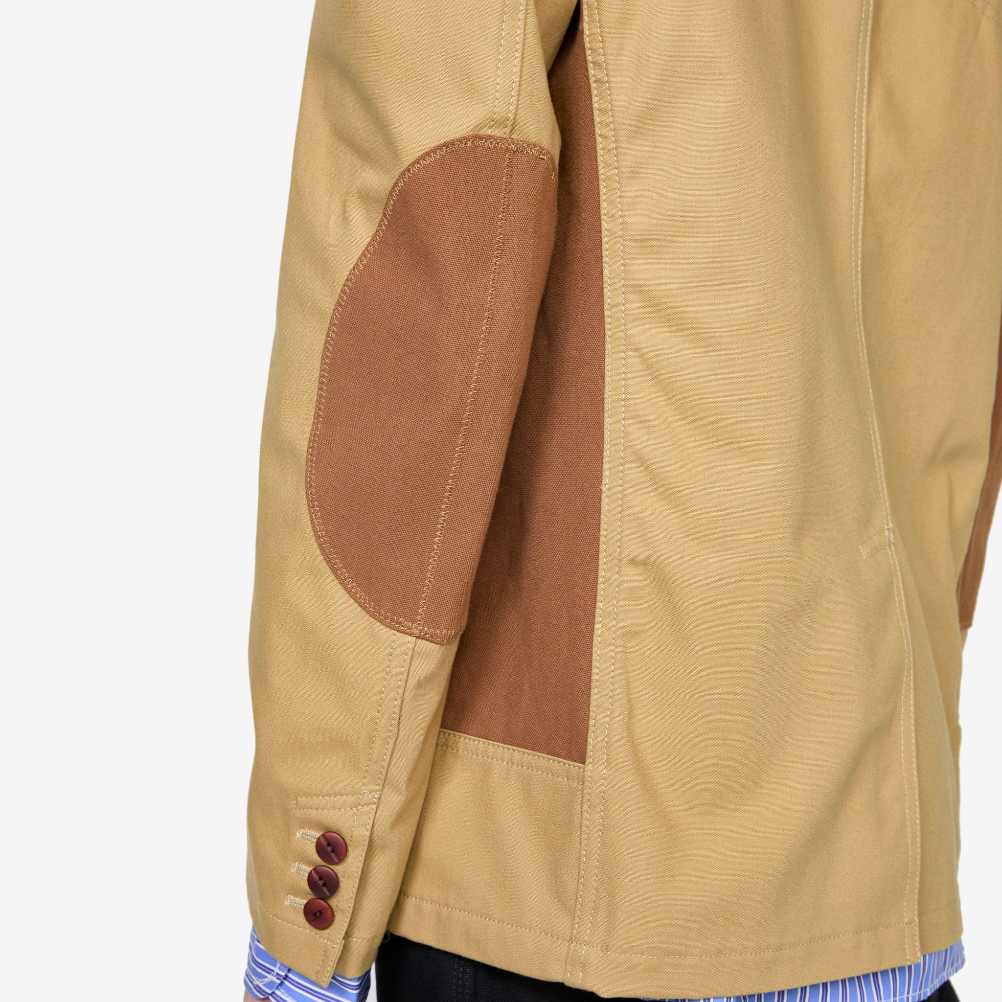 Carhartt Men's Cotton Canvas Duck Jacket - Beige & Brown Workwear | Durable Outdoor Jacket for Construction, Farming & Heavy Duty Work