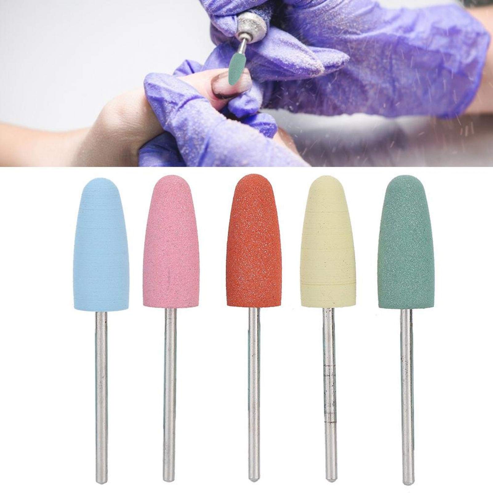 Professional Electric Nail Drill Bits Set - 10PCS Rubber & Dust Drill Bits for Cuticle Cleaning, Manicure & Pedicure | Nail Polishing & Grinding Tools | Perfect for Nail Salons & Home Nail Care | Ideal for DIY Nail Art & Professional Nail Technicians