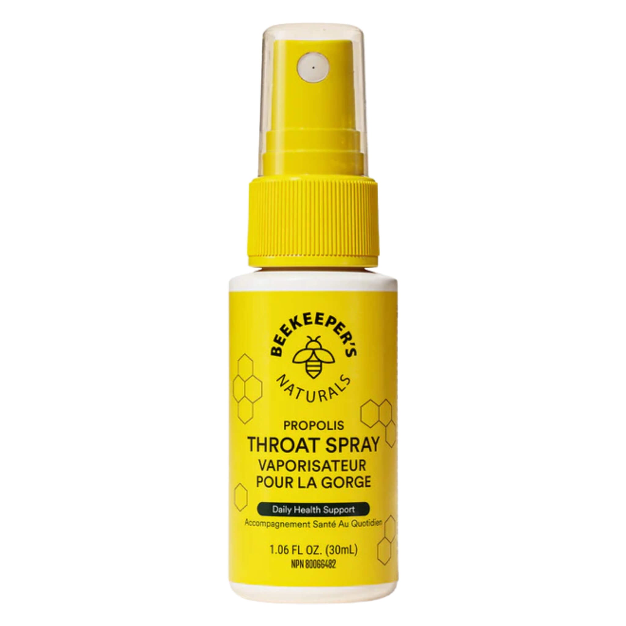 Natural Propolis Throat Spray for Sore Throat Relief - Honey Bee Propolis Extract with Soothing Herbs | Perfect for Travel, Work & Home Use