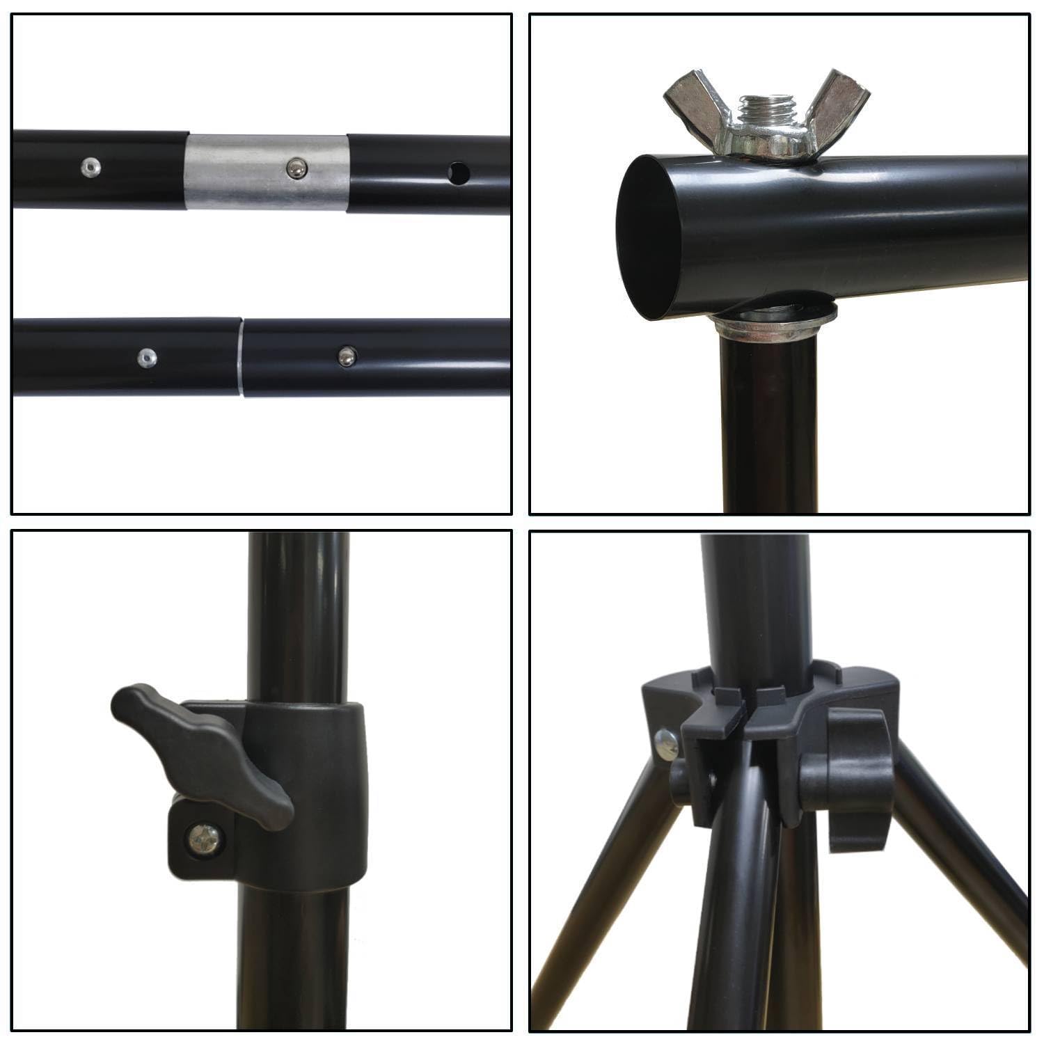 10x9ft Adjustable Photo Backdrop Stand - Aluminum Alloy Photography Background Support System for Studio, Party, Wedding & Advertising Display - Perfect for Professional Photography, Event Decorations and Commercial Displays
