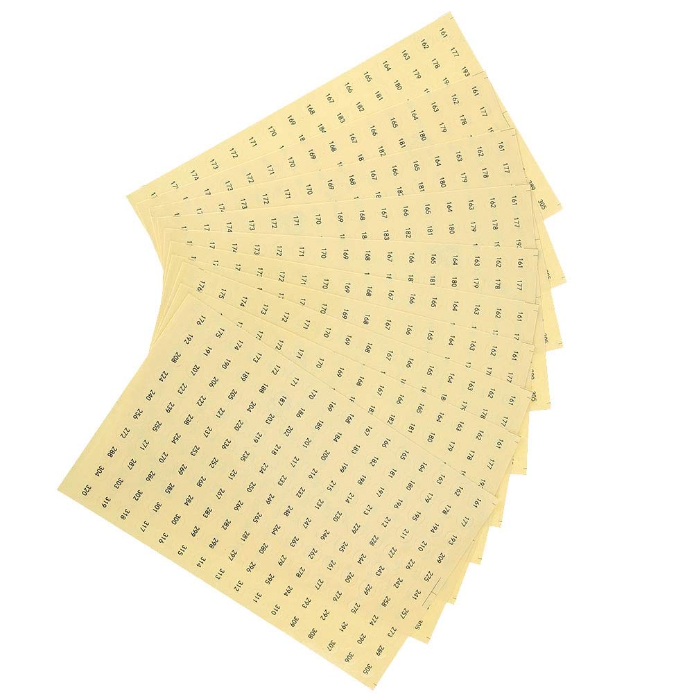 Waterproof Self-Adhesive Round Number Stickers (02) - Durable Gel Polish Labels for Nail Art, Storage Organization & Packaging - Perfect for Salon Supplies, Home Organization & Craft Projects