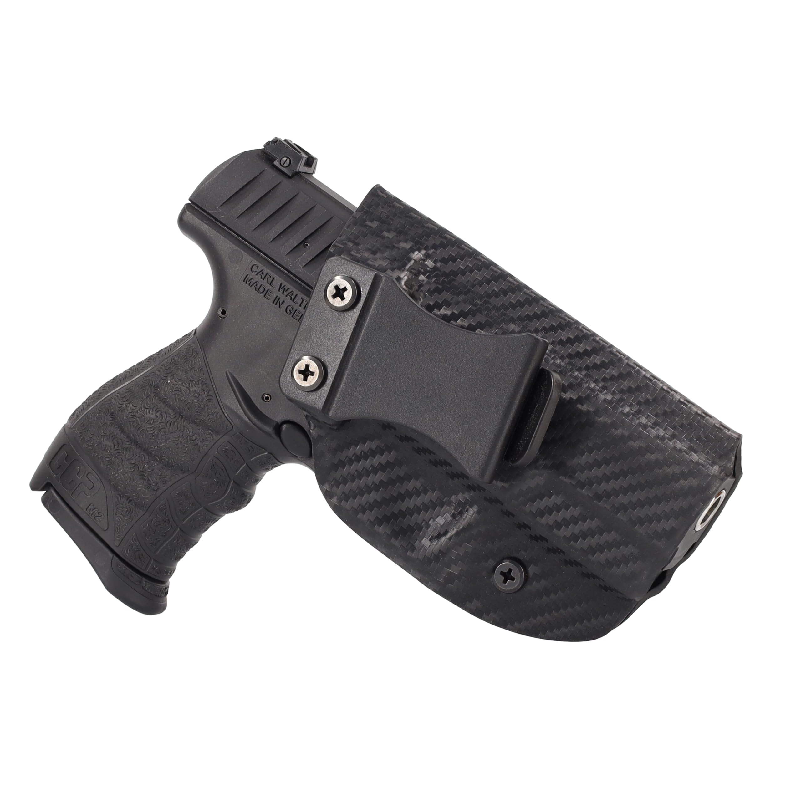 Left Handed IWB Holster for Kimber Solo Carry - Black Carbon Fiber Concealed Carry Gun Holster | Comfortable & Secure for Everyday Use, Concealed Carry & Self Defense