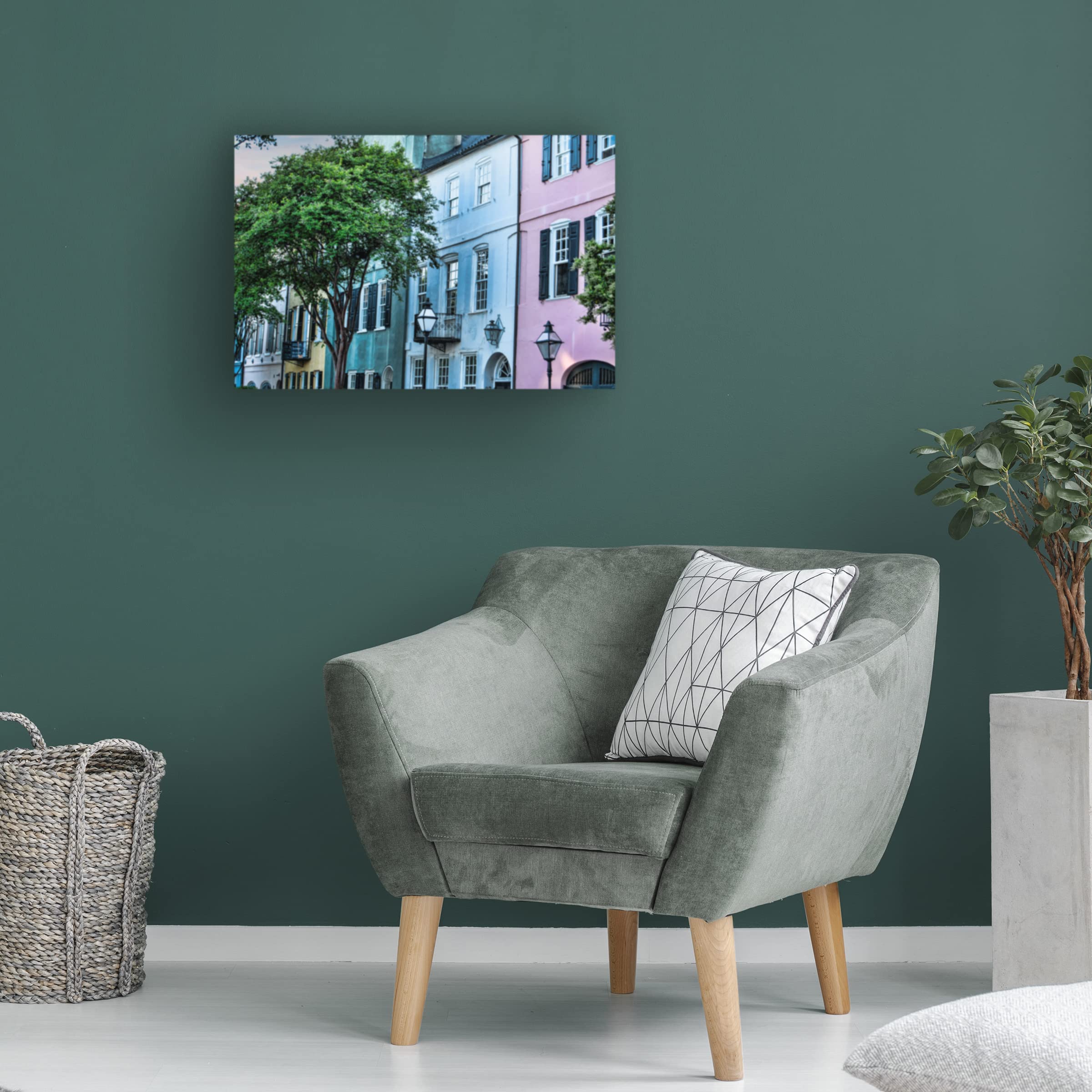 Lori Hutchison 'Charleston' Canvas Wall Art Print - Handmade Home Decor for Living Room, Bedroom & Office - Coastal Landscape Painting - Ready to Hang