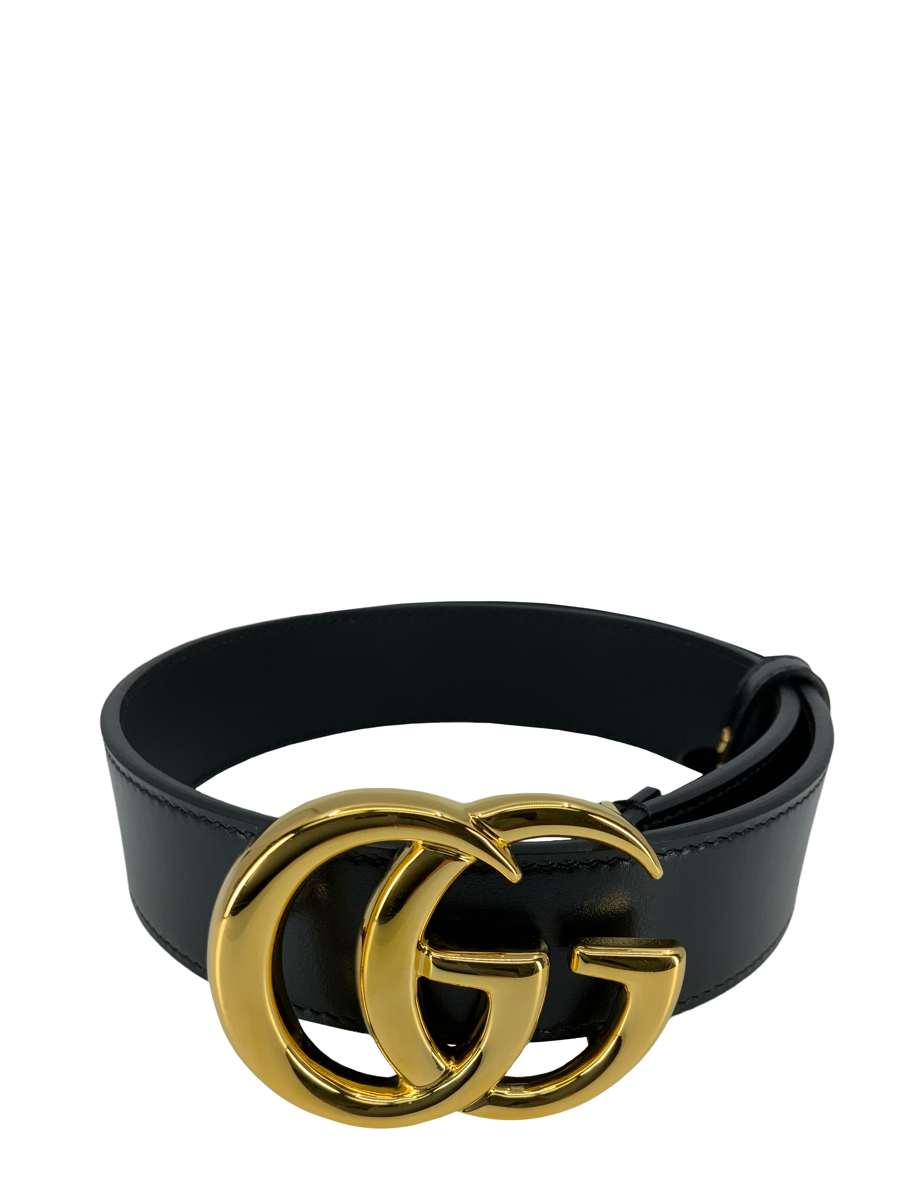 GUCCI GG Marmont Wide Leather Belt for Women - Size 75 (New) | Luxury Fashion Accessory for Dresses, Jeans & Office Wear