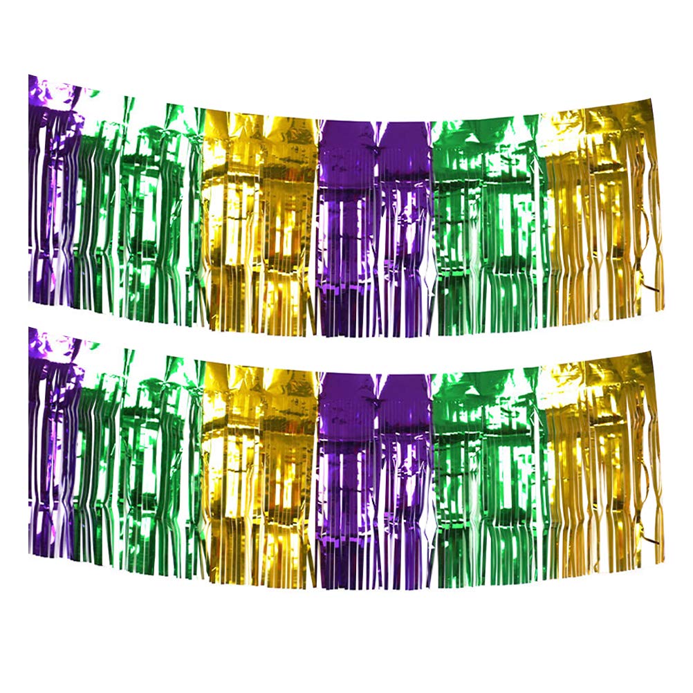 2Pcs Colorful Tassel Curtain Hangings for Carnival, Party, Home Decor - Perfect for Birthday, Wedding, Baby Shower & Festival Celebrations