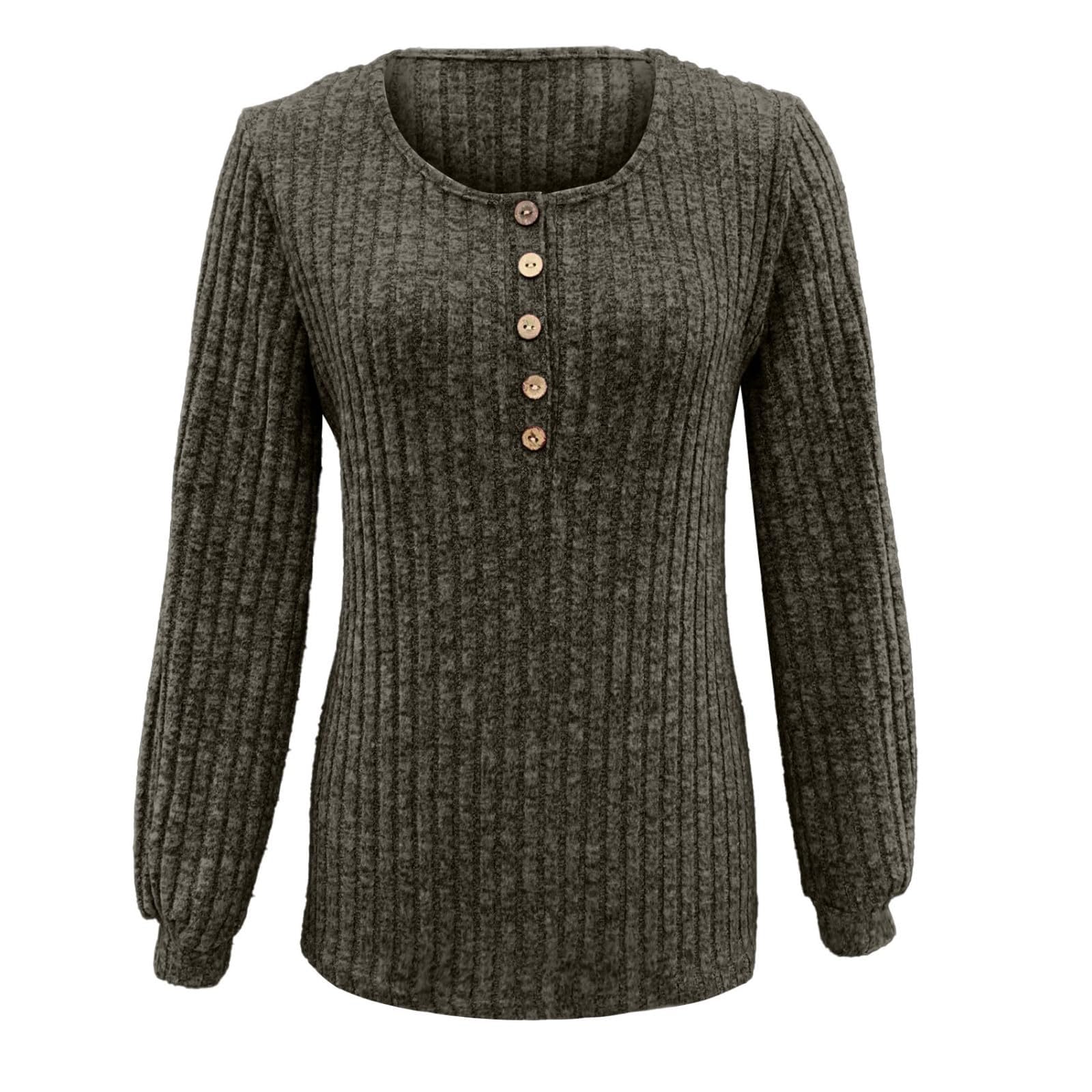 Women's V-Neck Long Sleeve Sweaters - Lightweight Casual Tunic Tops for Fall Fashion 2025 | Perfect for Office Wear, Date Nights & Autumn Layering
