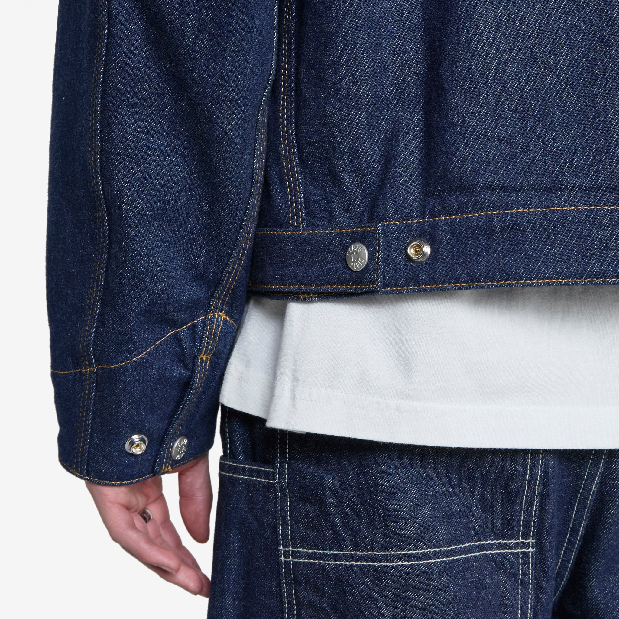 KENZO VERDY MARKET Padded Workwear Jacket - Rinse Blue Denim Jacket for Men | Streetwear Fashion, Casual Outfit & Urban Style