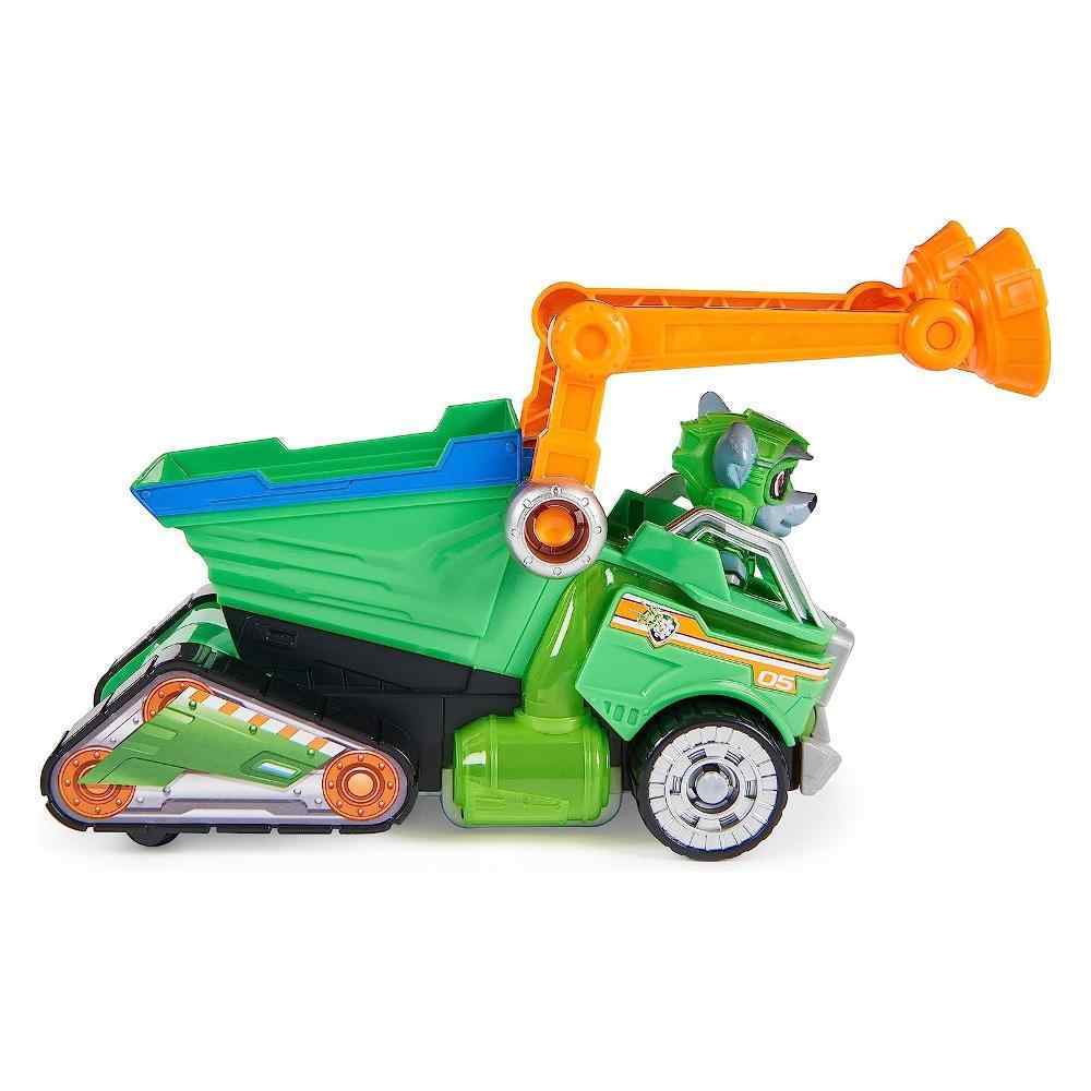 Paw Patrol The Mighty Movie Rocky Recycle Truck Toy - Official Kids Recycling Truck with Lights & Sounds - Perfect for Birthday Gifts & Pretend Play