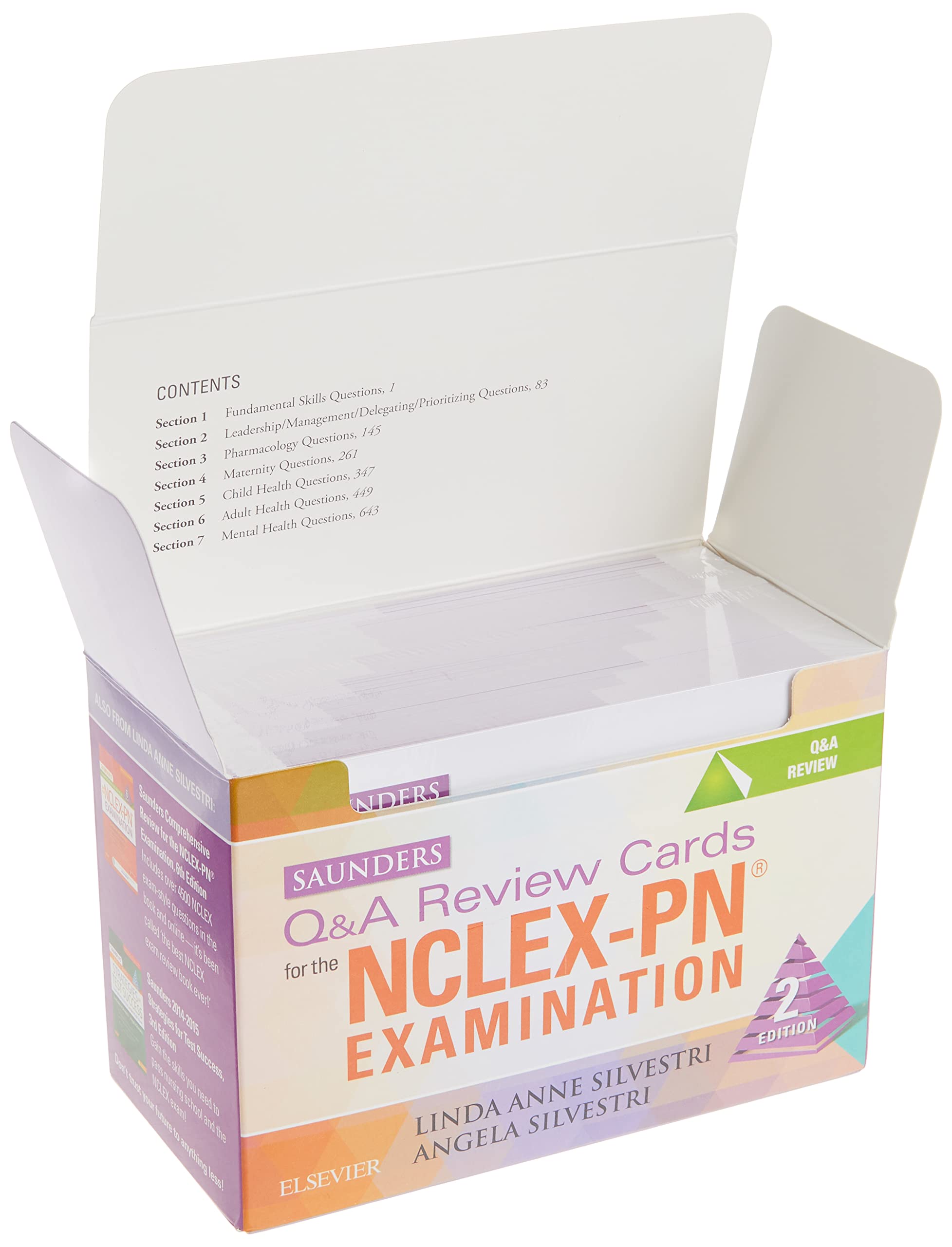 NCLEX-PN Exam Prep: Saunders Q&A Review Cards for Nursing Students – Perfect for Study Sessions & Test Practice
