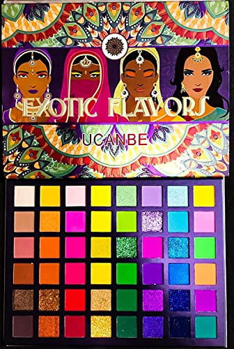 YOUVAN Professional 48 Color Eyeshadow Palette - Matte & Shimmer Highly Pigmented Makeup Palette, Long Lasting Waterproof Colorful Powder for Day & Night Makeup Looks | Perfect for Parties, Weddings & Special Occasions