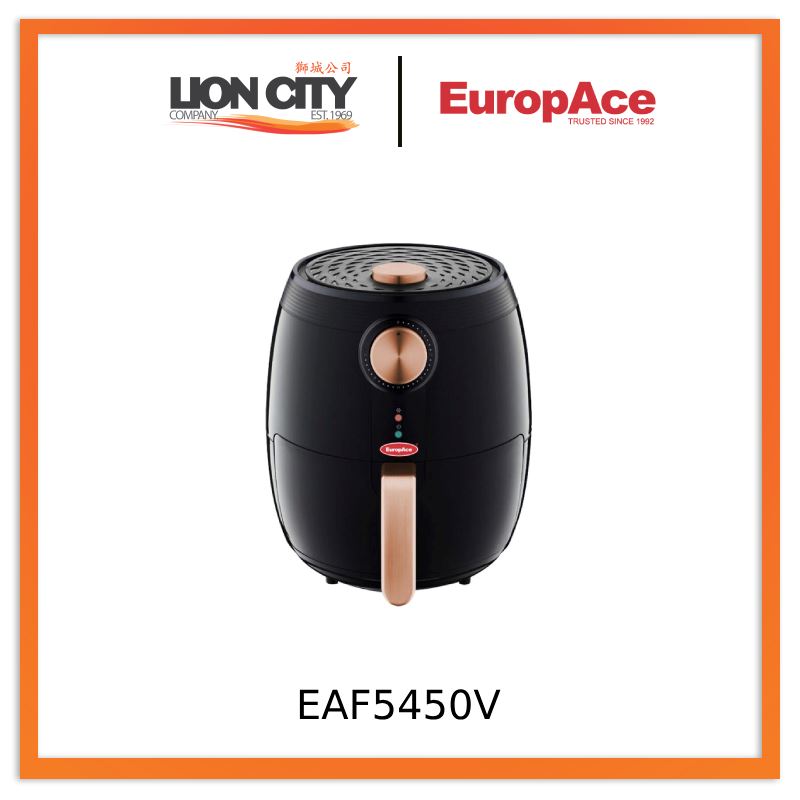 Europace EAF 5450V 4.5L Air Fryer - Large Capacity Oil Free Cooker for Healthy Fried Food | Perfect for Chicken Wings, French Fries & Family Meals