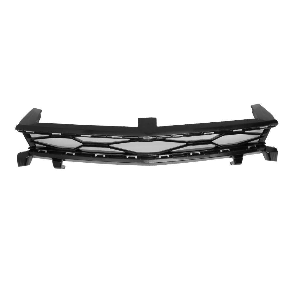 FREEMOTOR802 Glossy Black ABS Plastic ZL1 Style Front Upper Grille Compatible with 2016-2018 Chevy Camaro | Hood Grill Cover Replacement for Enhanced Style & Performance