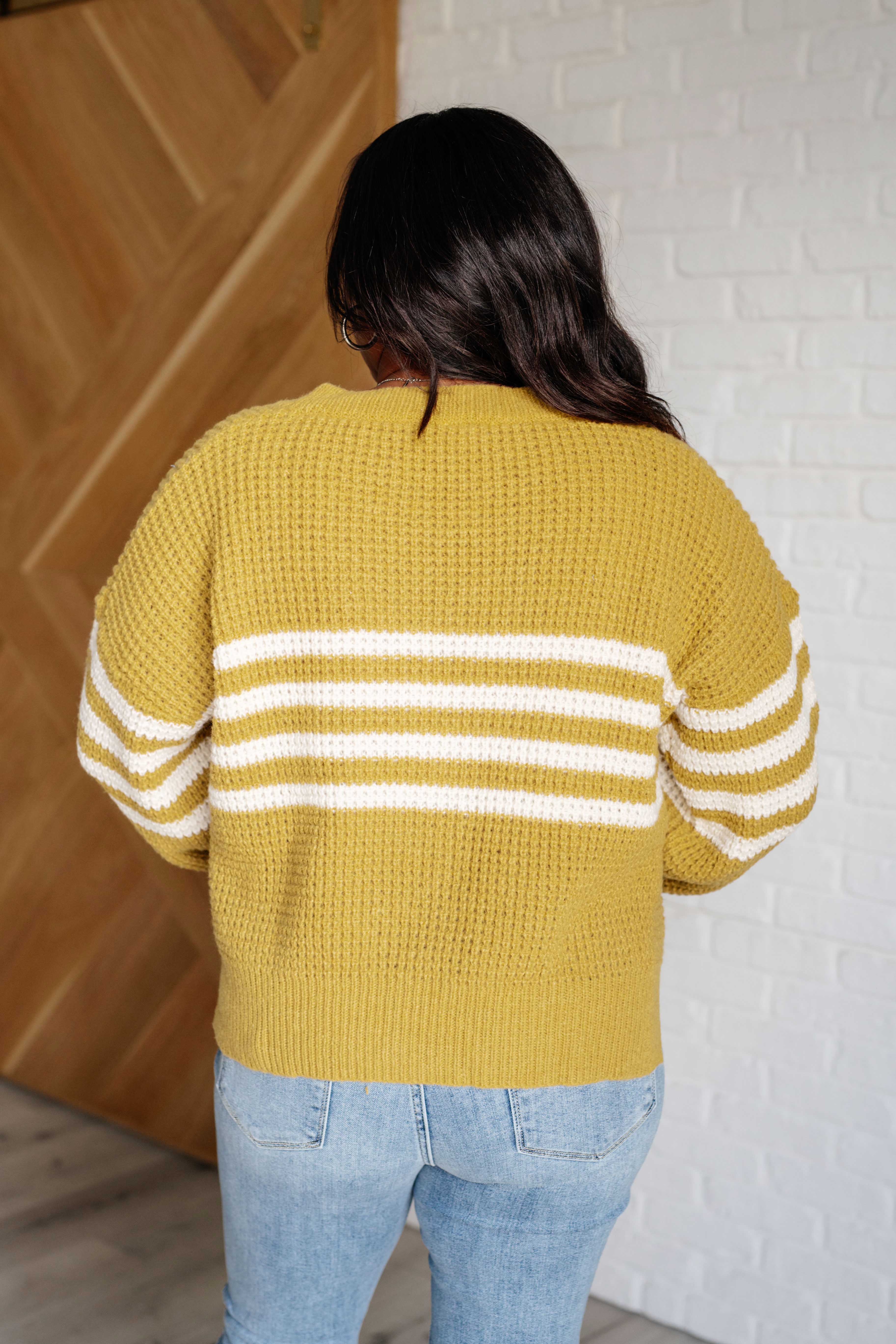 Stylish Striped Cardigan for Women - Cozy Knit Sweater for Fall & Winter | Perfect for Office, Casual Outfits & Coffee Dates