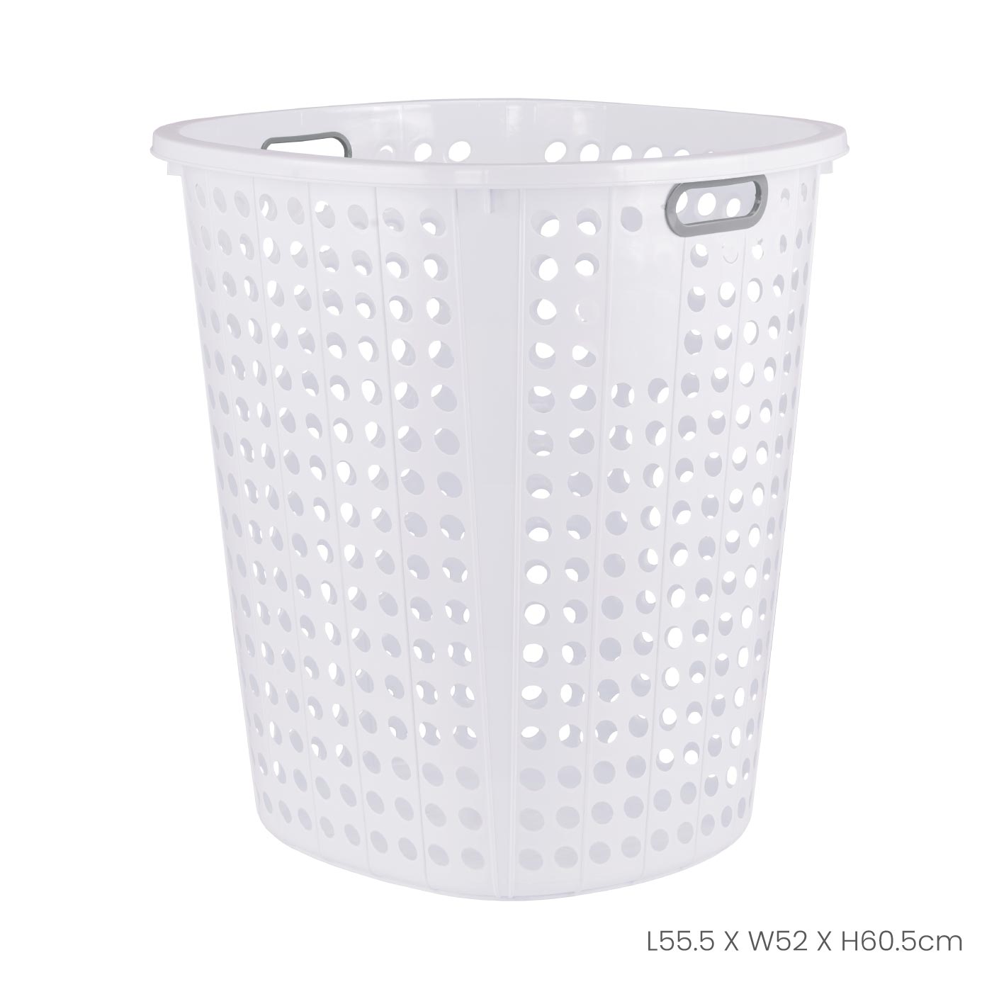 Large Heavy-Duty Laundry Basket with Handles - 43L Capacity for Laundry Room, Dorm, or Closet Organization - Foldable & Space-Saving Storage Solution