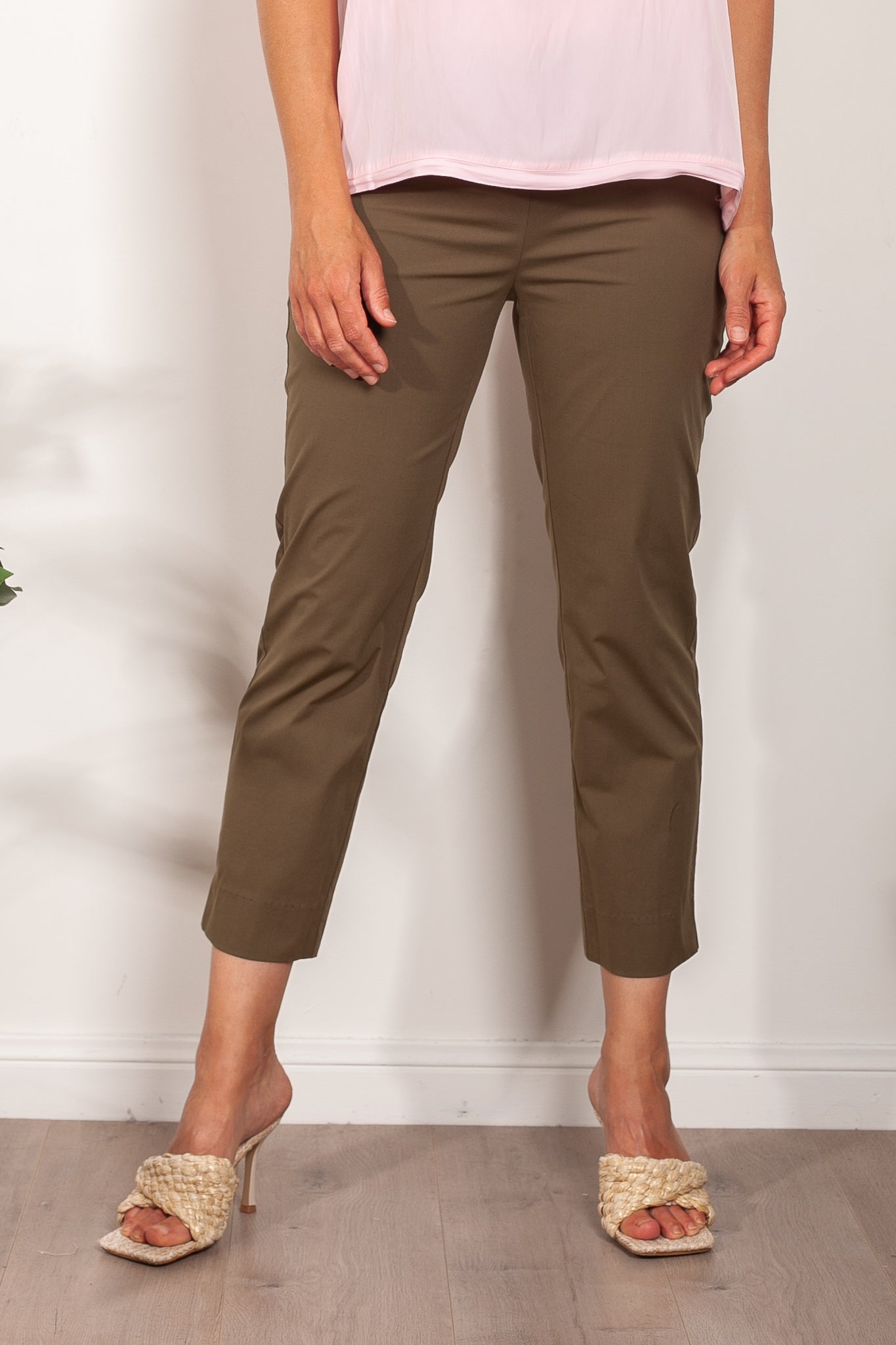 M.E.L. Tulum Women's Cotton Cropped Pants - High Waisted Casual Summer Pants for Beach, Vacation & Boho Style Outfits