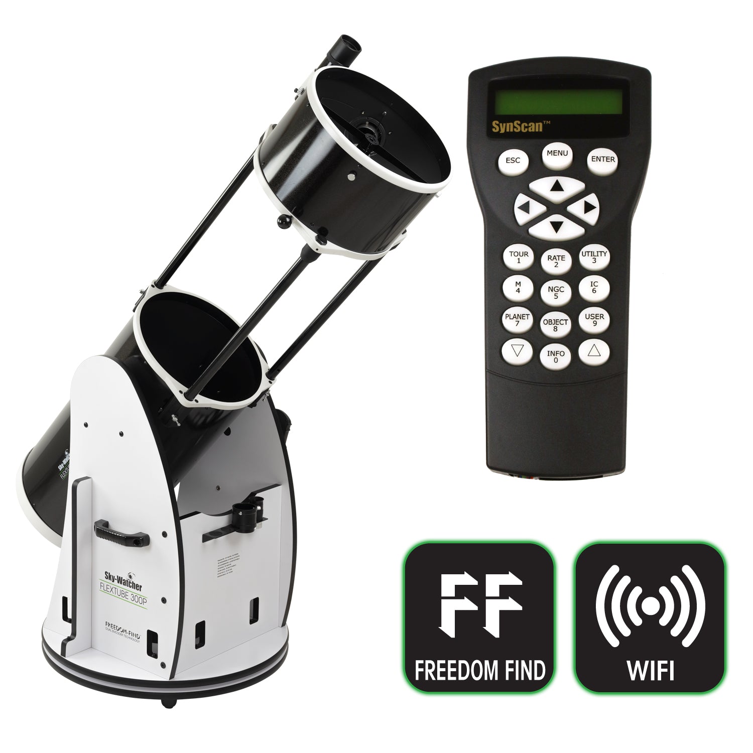 Flextube 300P SynScan GoTo Collapsible Dobsonian Telescope - 12 Inch Aperture for Deep Space Observation | Perfect for Stargazing, Astrophotography & Backyard Astronomy
