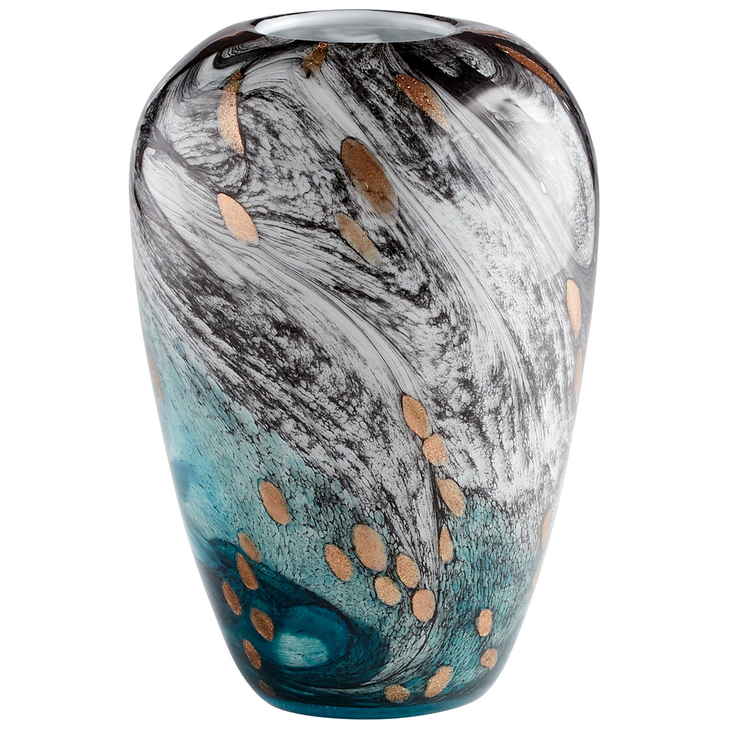 Cyan Design 11082 Prismatic Vase - Multi-Colored Glass Decorative Vase for Home & Office Decor | Perfect for Centerpieces, Floral Arrangements & Gift Giving