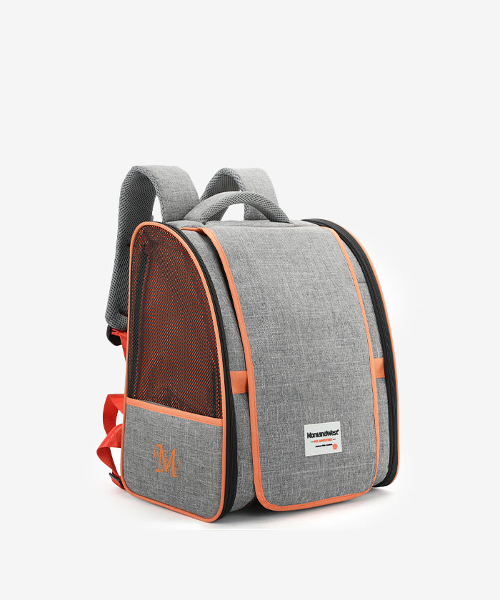 Montana West 2-Sided Mesh Pet Carrier Backpack for Dogs & Cats - Lightweight & Breathable Travel Carrier for Hiking, Airplane, and Outdoor Adventures