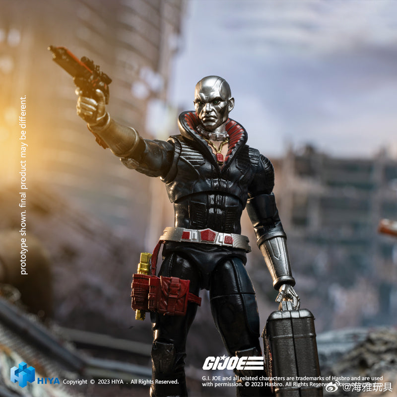 1/18 Scale HIYA 4-Inch G.I.Joe Destro Action Figure - Highly Detailed Collectible Toy for Display & Play | Perfect for G.I.Joe Fans, Toy Collectors and Military Model Enthusiasts