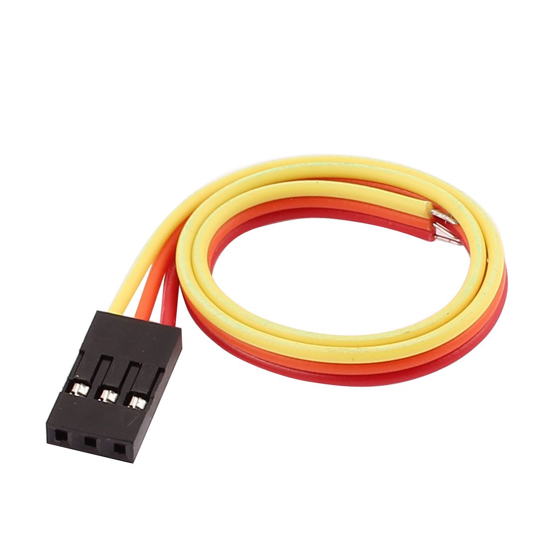 IIVVERR 2.54mm Pitch 3 Pin Female to Male Breadboard Jumper Wires - 20cm Length - Perfect for Arduino, Raspberry Pi, and DIY Electronics Projects - Pack of 10