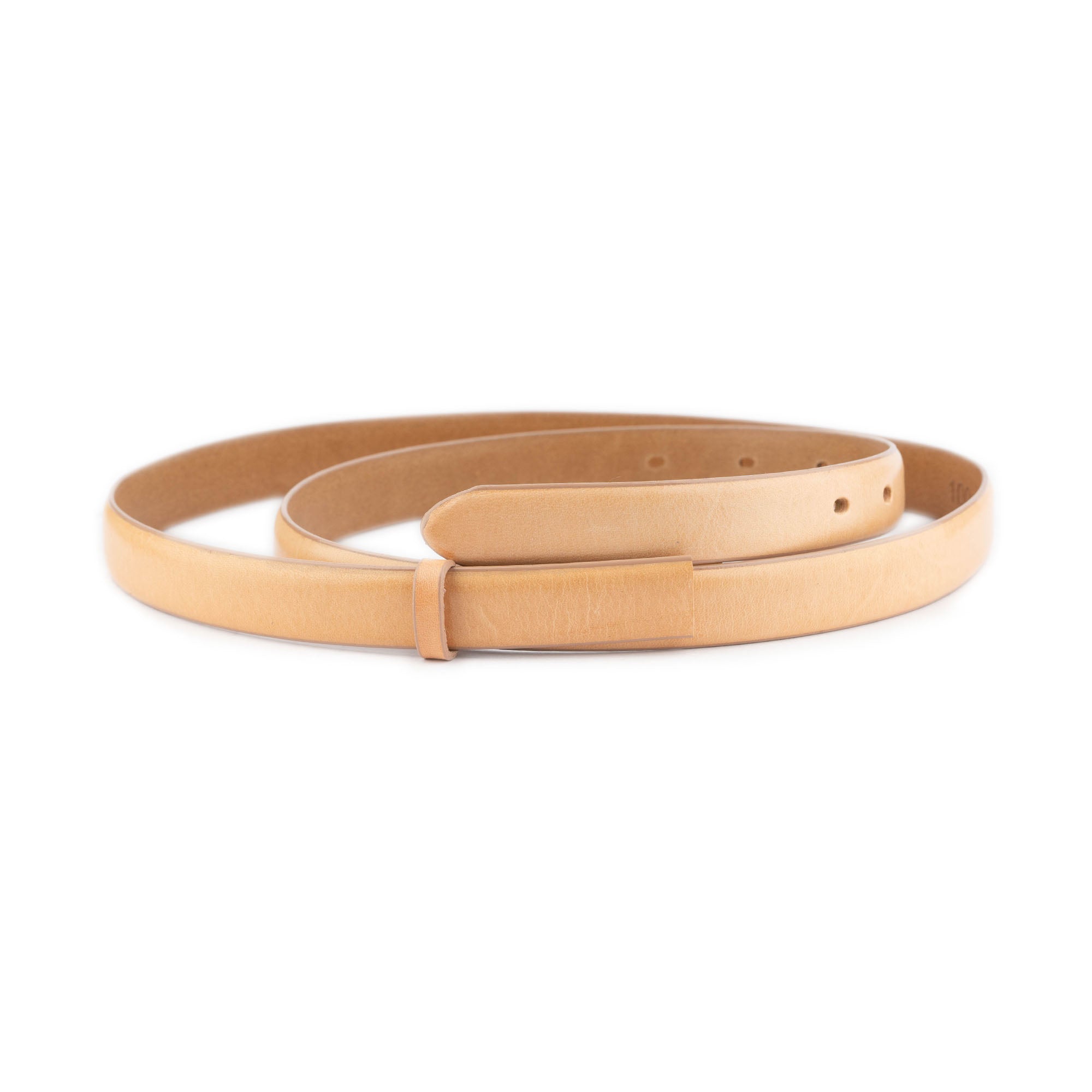 Original Ferragamo Replacement Belt Strap - 2.0cm Genuine Leather in Natural Color - Compatible with Ferragamo Buckles - Perfect for Dress Pants, Business Attire & Formal Occasions