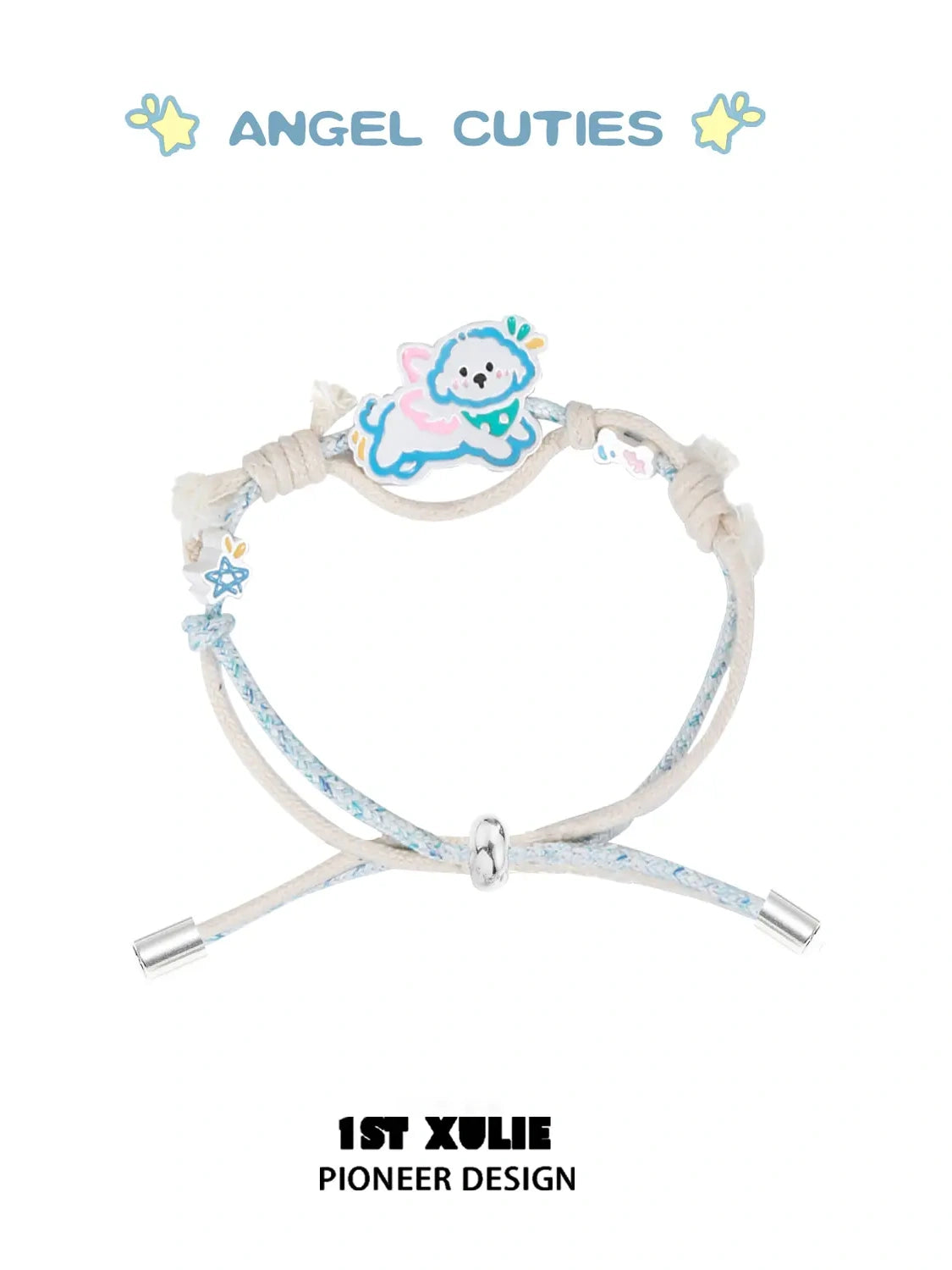 Angel Cuties Handwoven Cotton Rope Bracelet - Boho Chic Adjustable Wristband for Women | Perfect for Beach, Festival, and Everyday Wear