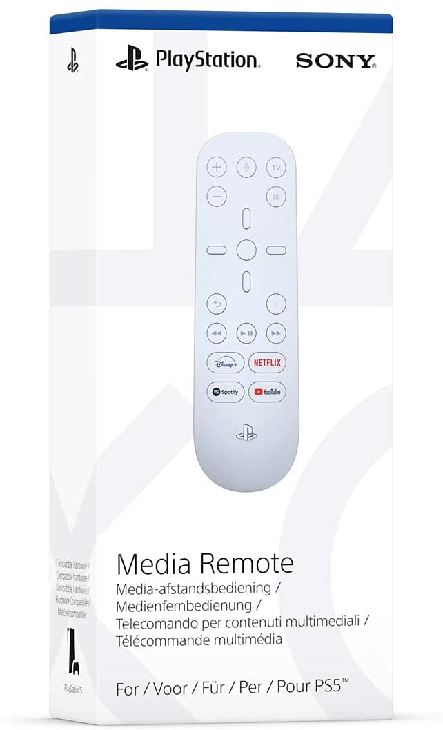 Official Sony PS5 Media Remote Control - Wireless Bluetooth for Playstation 5 Console | Perfect for Streaming Movies, Music & Gaming Navigation