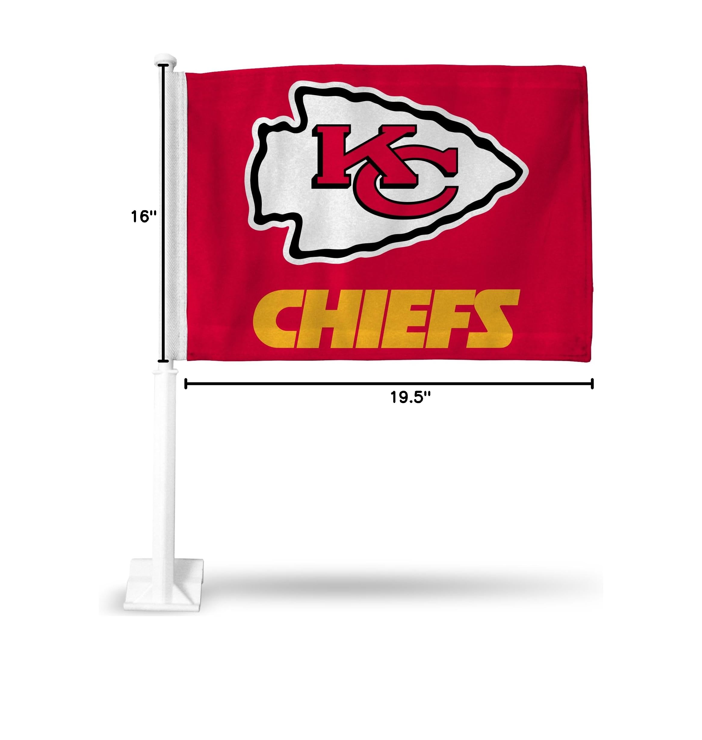 NFL Car Flag Double Sided - Officially Licensed Team Logo Car Accessory for Game Day, Tailgating & Road Trips - Fits Most Vehicles