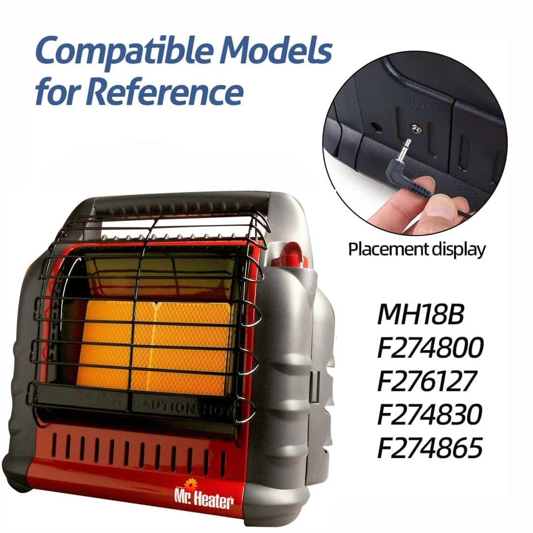 6V Heater Power Adapter Replacement for Mr. Heater Big Buddy Heater Models F274800 MH18B F274865 F274830 F276127 - 6.5 FT Long Cord - Perfect for Indoor/Outdoor Heating, Camping, RV Trips, and Emergency HVAC Building Supplies