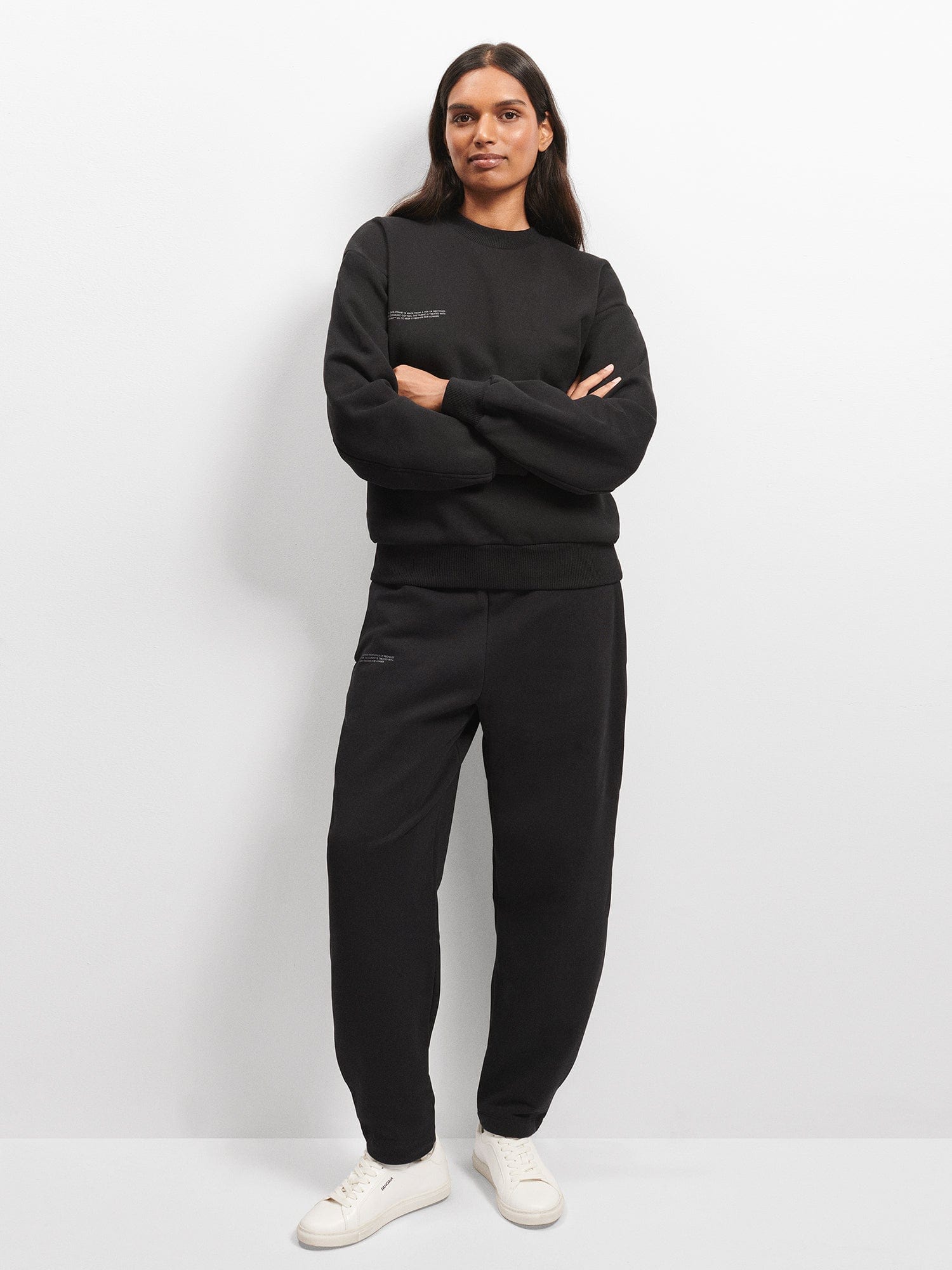 Women's DNA Print Sweatshirt - Soft Fleece Pullover, Black | Trendy Casual Wear for Women, Perfect for Lounge, Gym & Street Style