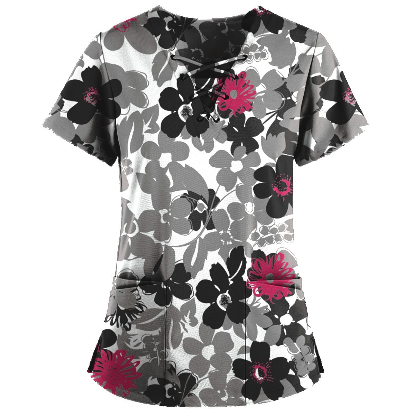 **Plus Size Women's Classic Scrubs - Comfortable & Loose Fit Scrub Tops for Healthcare Workers - Perfect for Nurses, Doctors & Medical Professionals**