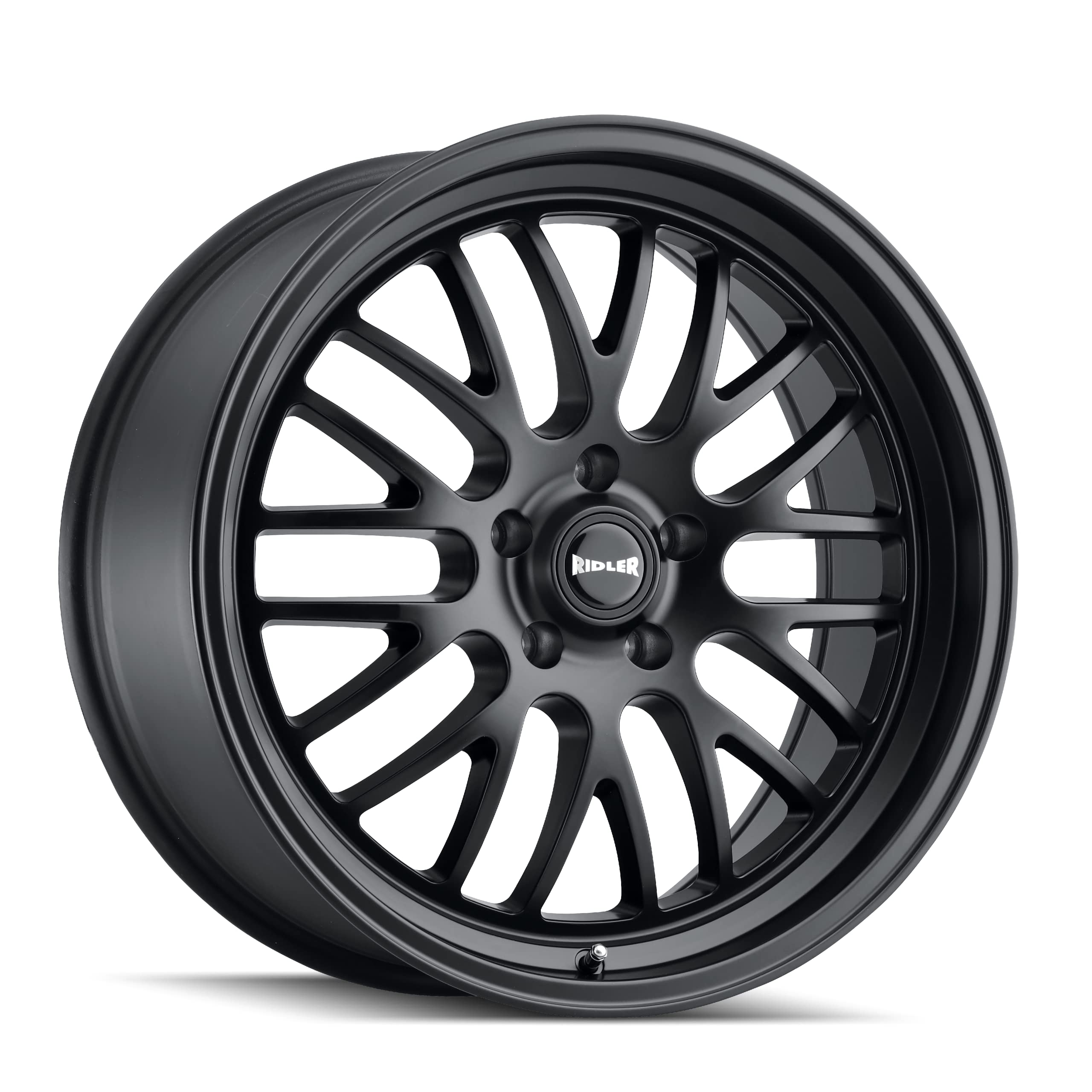 Ridler 607 Matte Black Alloy Steel Custom Wheels 18x9.5 Inches 5x83mm Bolt Pattern 6mm Offset - Perfect for Truck, SUV and Off-Road Vehicle Upgrades
