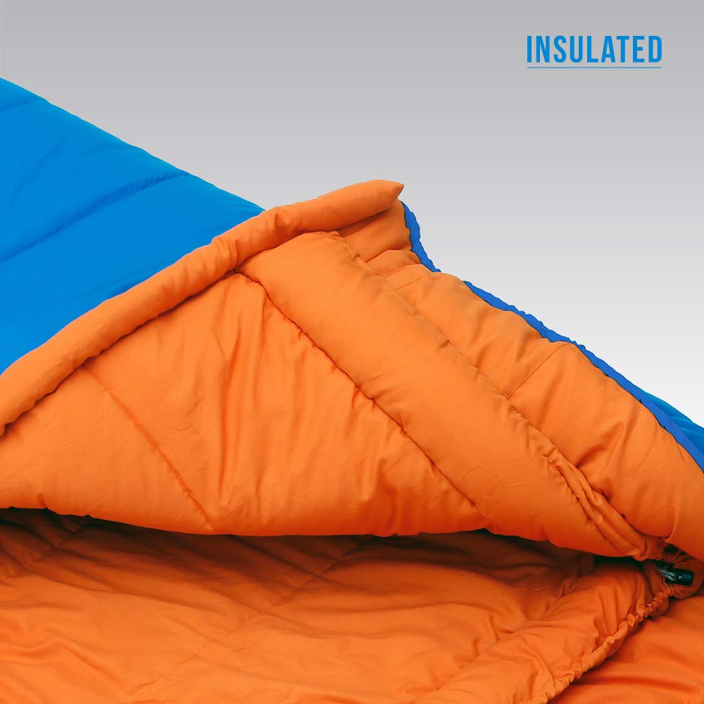 Vango Cadair 250 Mummy Sleeping Bag - Lightweight & Waterproof for Camping, Hiking & Backpacking - Atlantic Blue