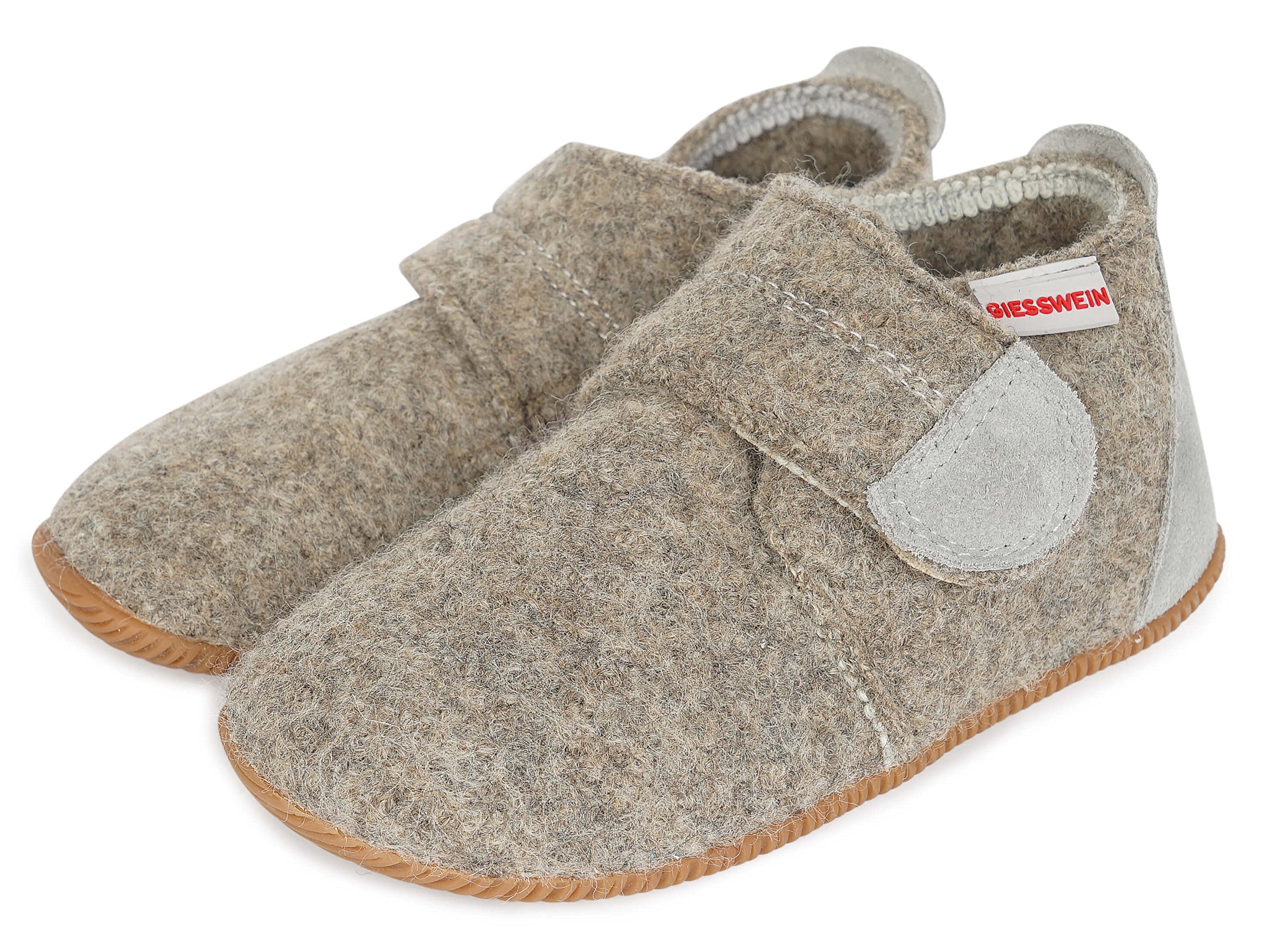 Giesswein Kids Low-Top Slippers - Soft Indoor House Shoes for Boys & Girls - Comfortable Non-Slip Soles for Home, School & Playtime