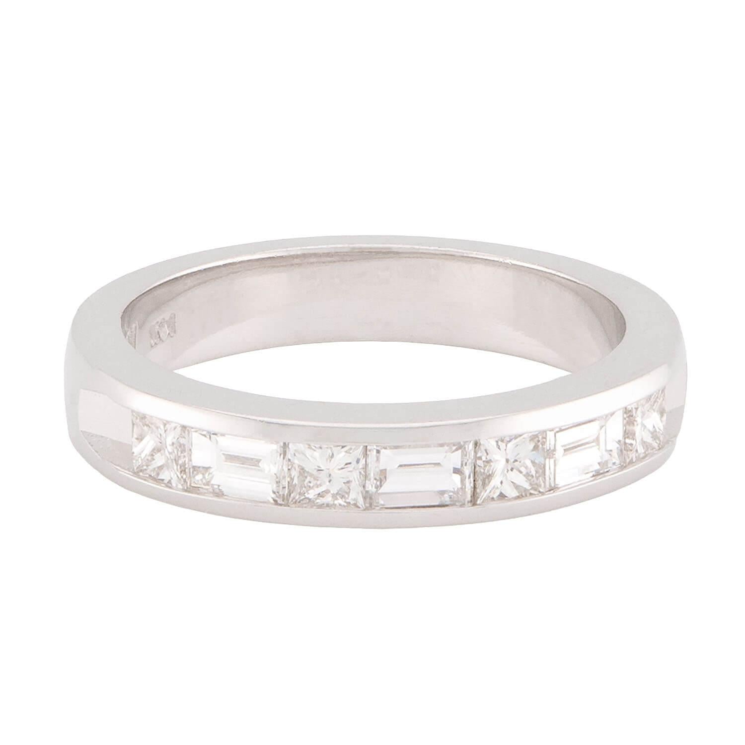 14K Gold Diamond Half Eternity Ring for Women - Elegant Wedding Band, Anniversary Gift, Promise Ring for Her - Perfect for Engagement, Valentine's Day & Special Occasions