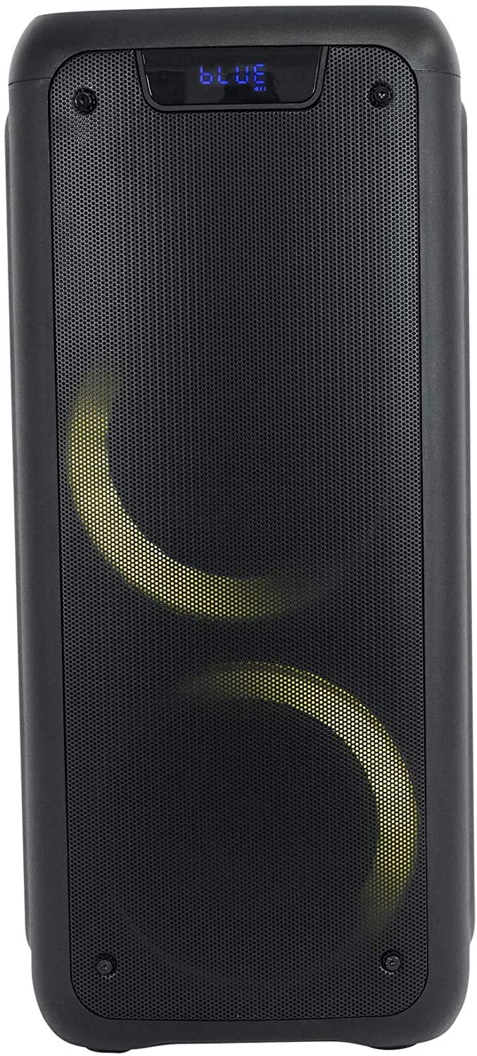 Norcent NSP-26 6.5 Inch Portable Bluetooth Speaker with LED Party Lights - 3600mAh Rechargeable Battery, 5 Hours Playtime, Wireless Outdoor Speaker for Beach, Pool Parties & Camping