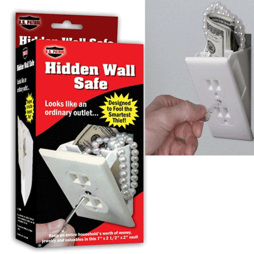 Hidden Wall Diversion Safe - Secret Storage Box for Valuables & Cash - Perfect for Home Security, Travel & Emergency Use