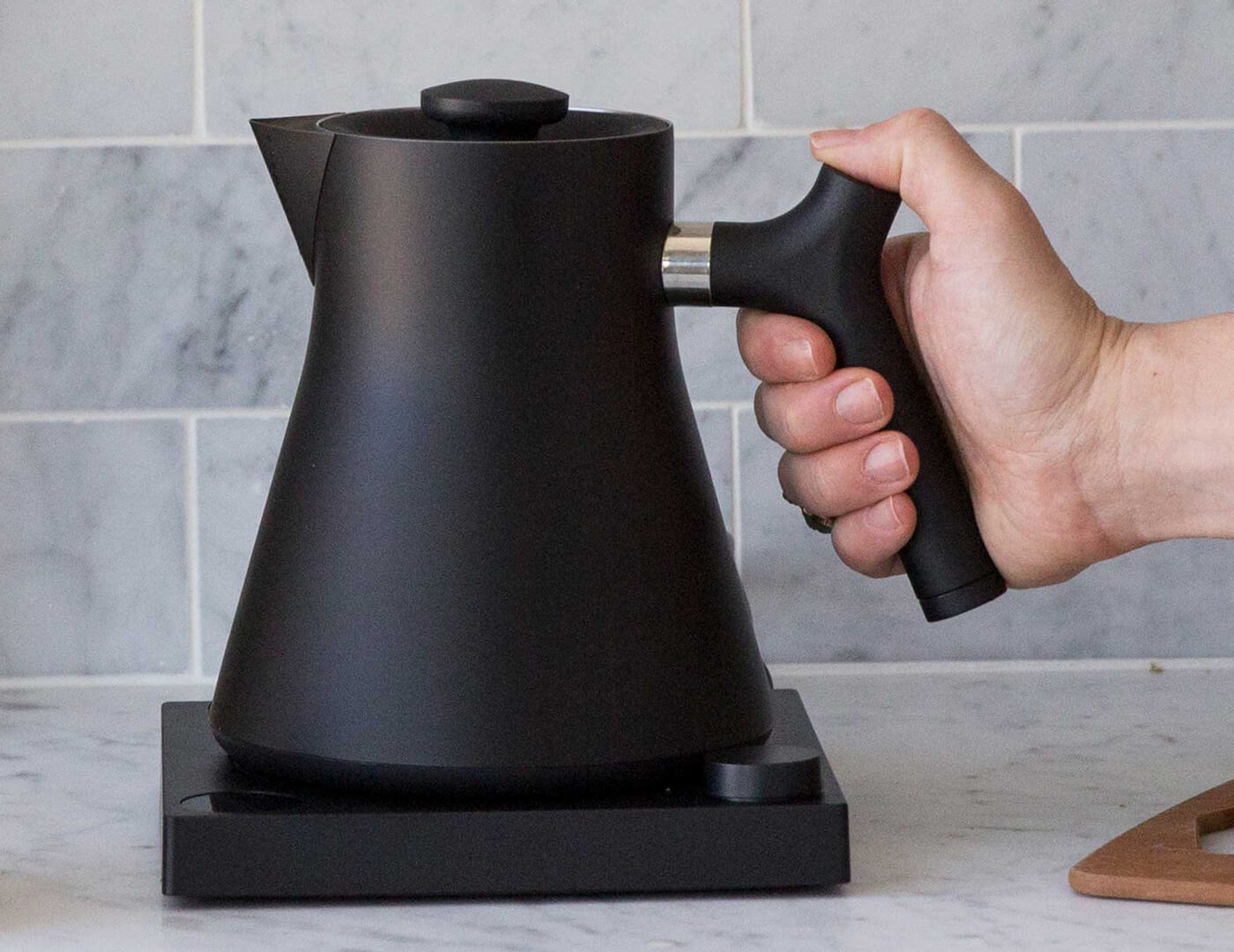 Corvo EKG Electric Kettle - Fast Boiling, Matte Black Finish - Perfect for Coffee, Tea & Home Kitchen Use