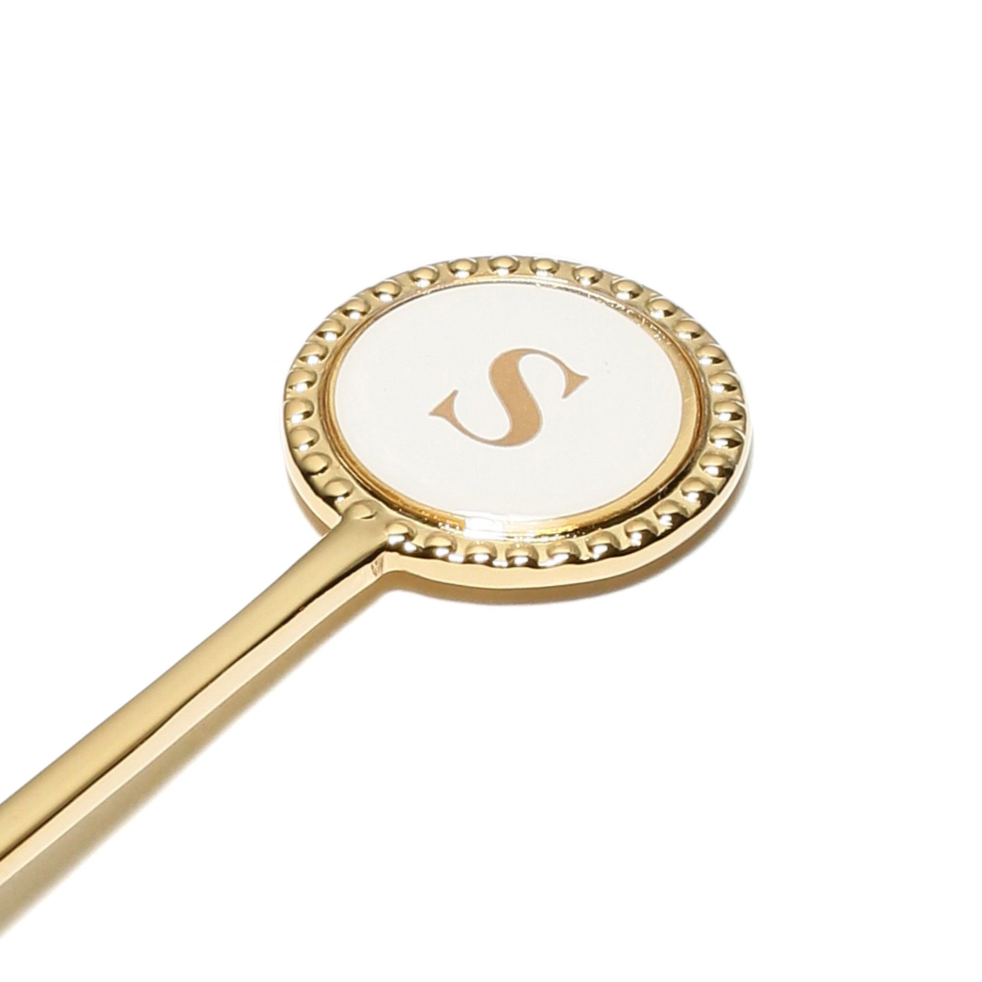 Elegant Initial Teaspoon Set - Personalized Monogram Tea Spoon for Coffee, Tea, and Desserts - Perfect for Gifts, Bridal Showers, and Tea Parties