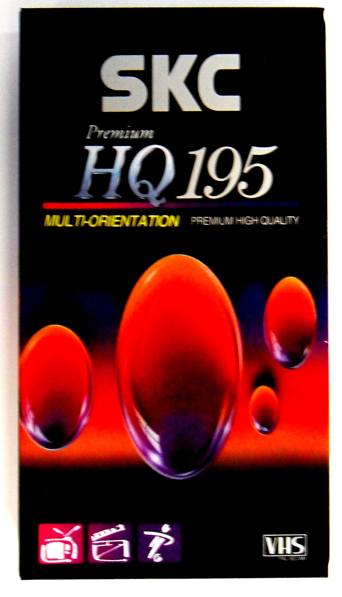 SKC PHQ E-195 High Quality VHS Video Tape - 120 Minutes Recording Time - Ideal for Home Movies, Vintage Video Collections & Retro Media Preservation