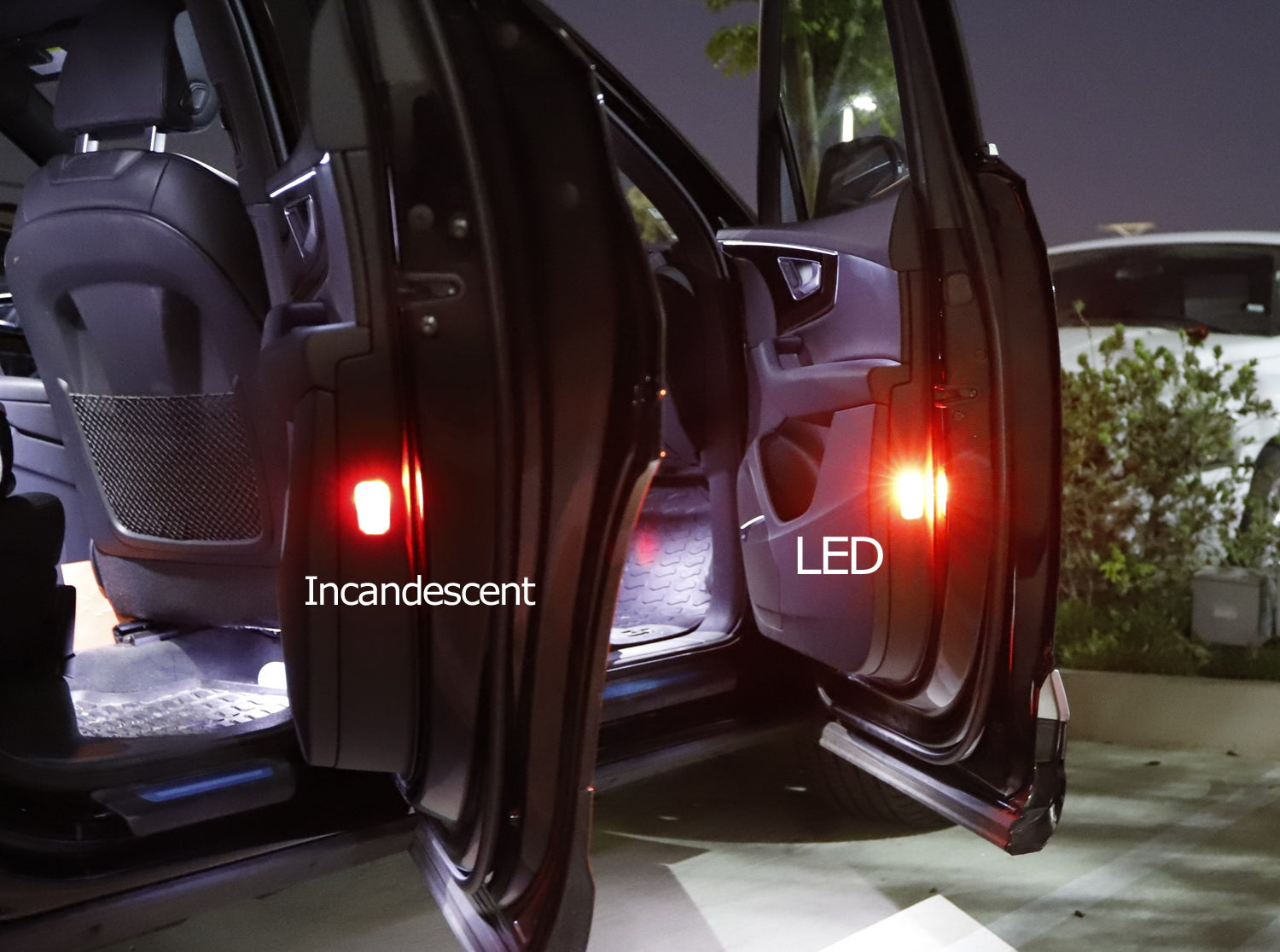 4 CAN Bus Side Shine Strobe Flashing W5W Bulbs for Audi A4 A5 A6 A7 Q3 Q5 Q7 Q8 - Amber White LED Turn Signal Lights for Enhanced Visibility & Safety at Night Driving