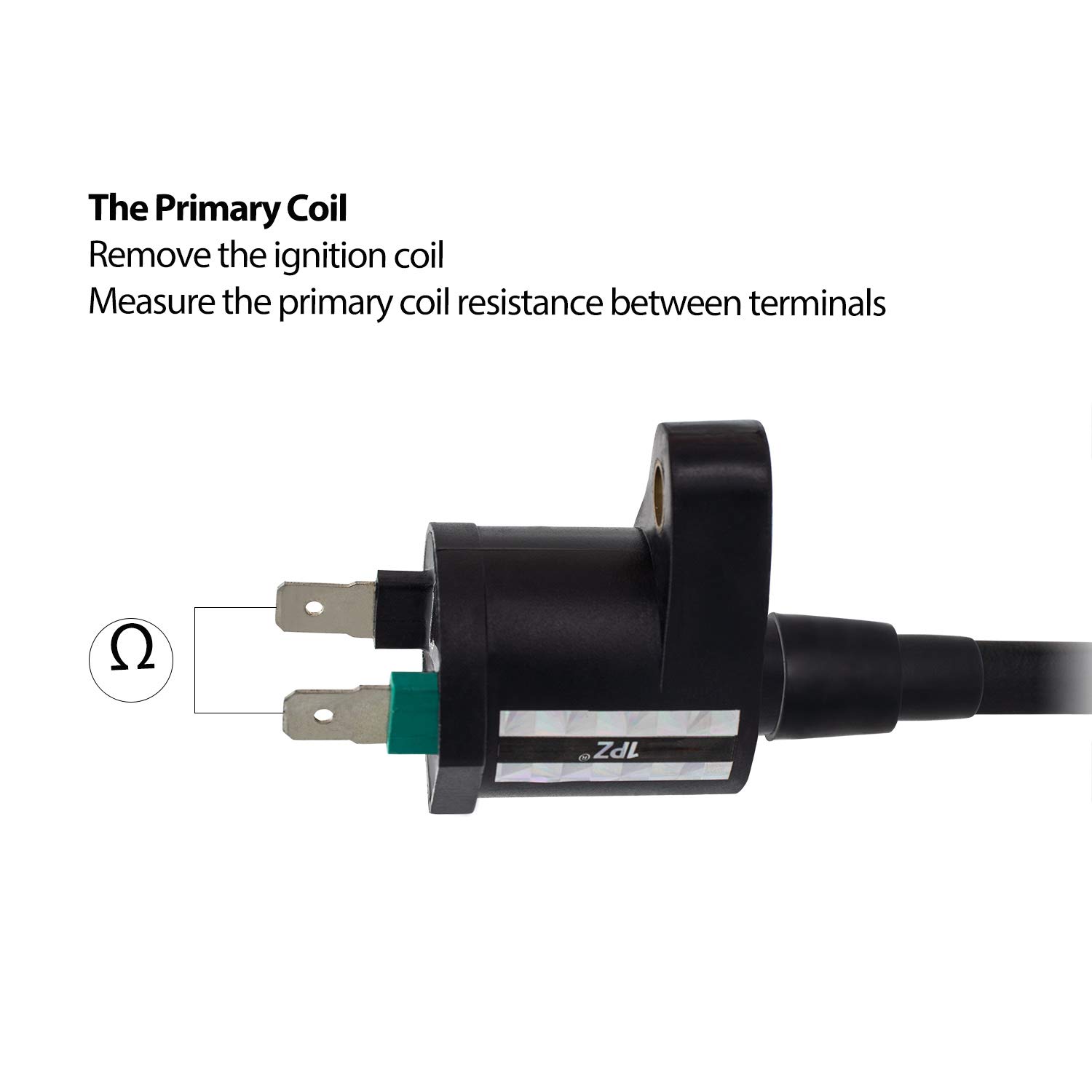 1PZ KW1-D01 Ignition Coil Spark Plug Replacement Compatible with Honda XR50 XR70 XR80 XR100 CRF50 CRF70 CRF80 CRF100 - High Performance Motorcycle & Dirt Bike Engine Part for Off-Road Riding & Trail Adventures