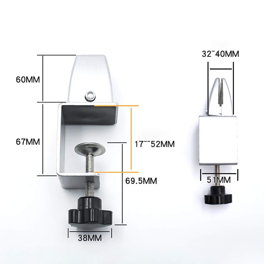 Aluminum Alloy C-Shaped Partition Bracket Clips - 4PCS Office Desk Divider Clamp Holder for Glass Screens & Room Dividers | Perfect for Workspace Organization & Privacy Solutions