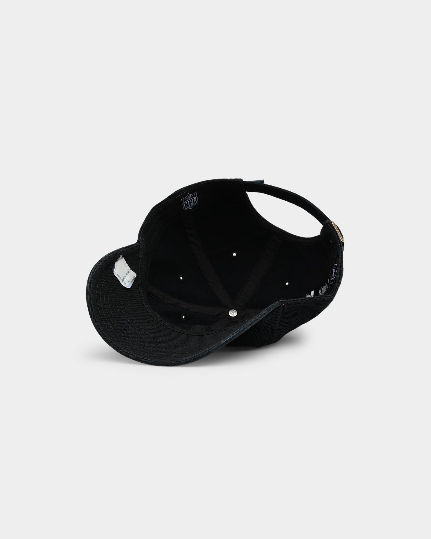New York Jets 47 Clean Up Strapback Black Adjustable Hat - Official NFL Licensed Cap for Men & Women - Perfect for Game Day, Casual Wear & Sports Fans